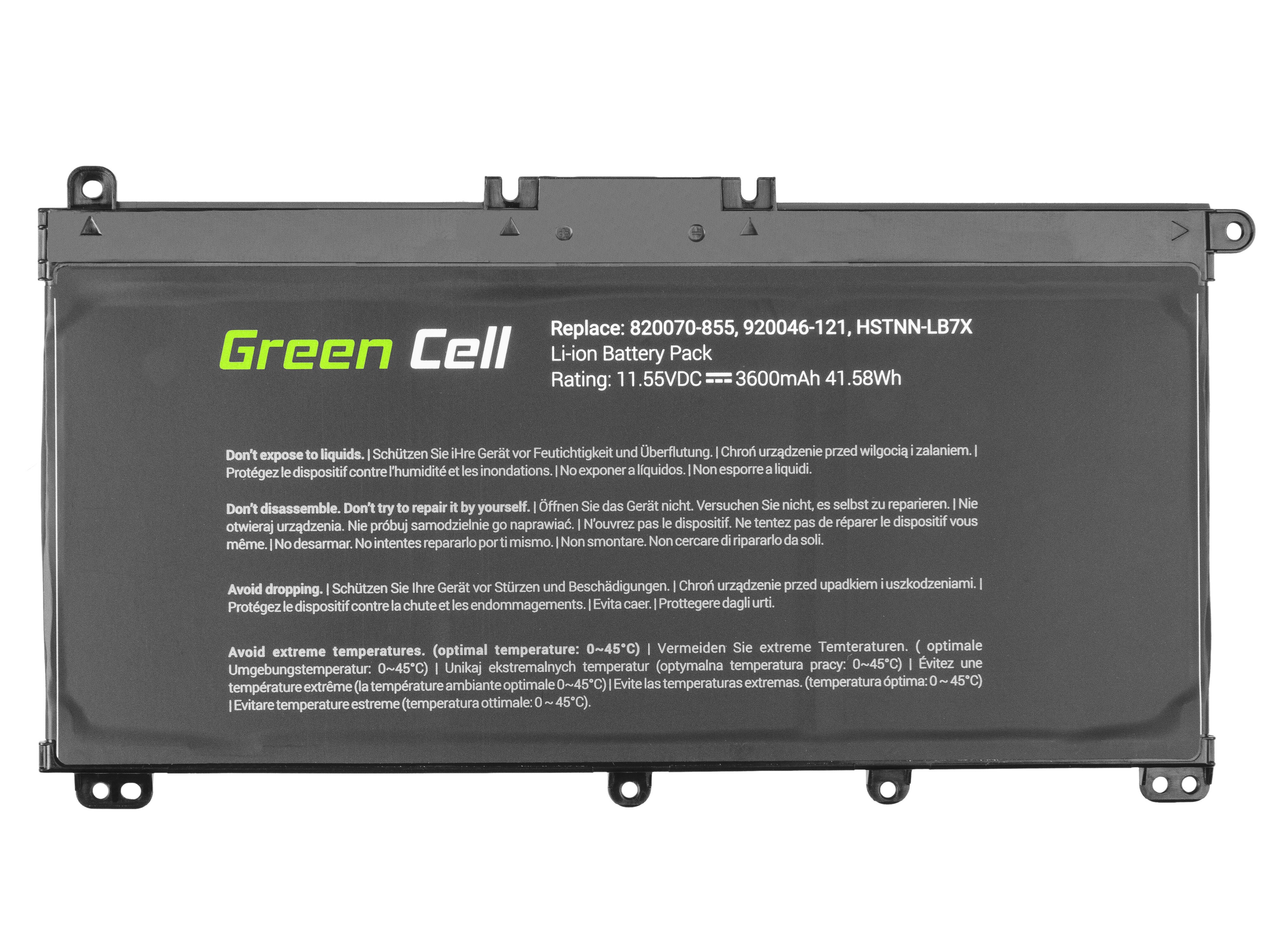 Green Cell laptop batteri til HP Pavilion 14 15 15T 15Z 17 17Z