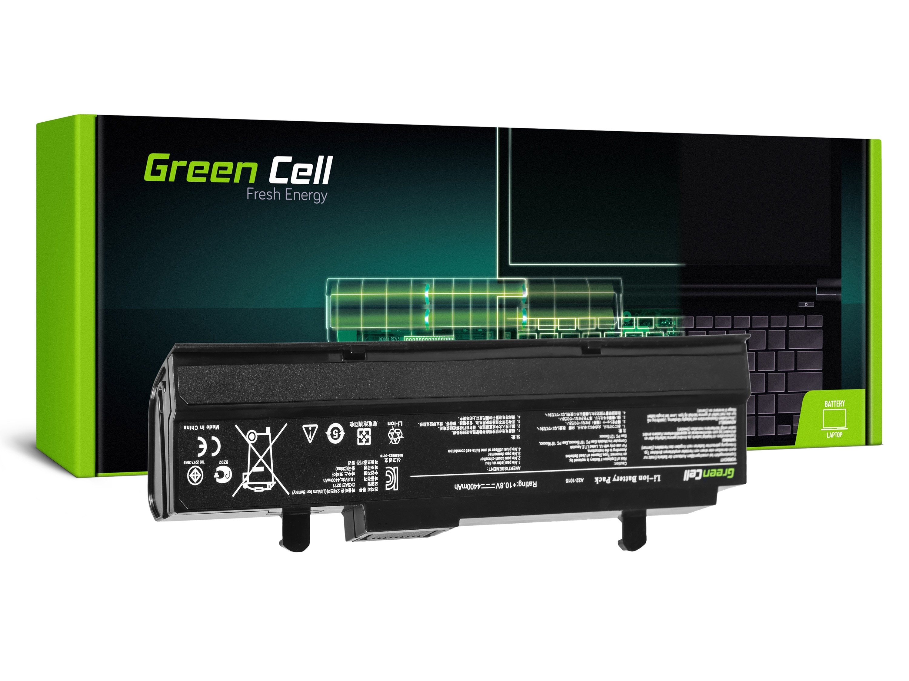 Green Cell laptop batteri til Asus Eee-PC 1015 1215 1215N 1215B