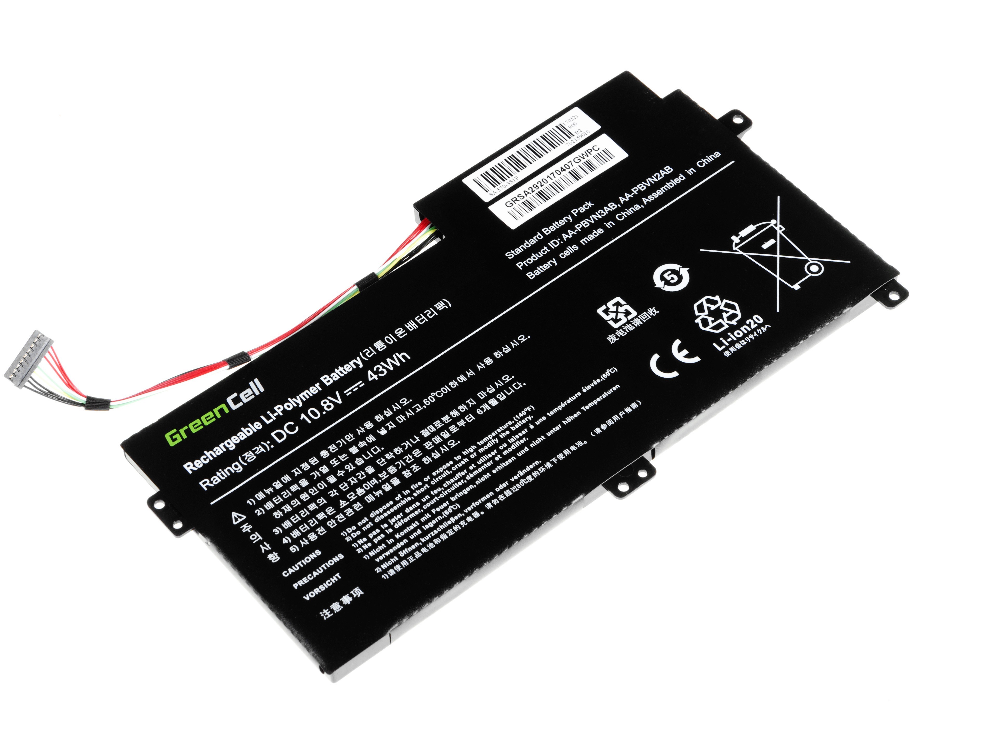 Green Cell laptop batteri til Samsung 370R 370R5E NP370R5E NP450R5E