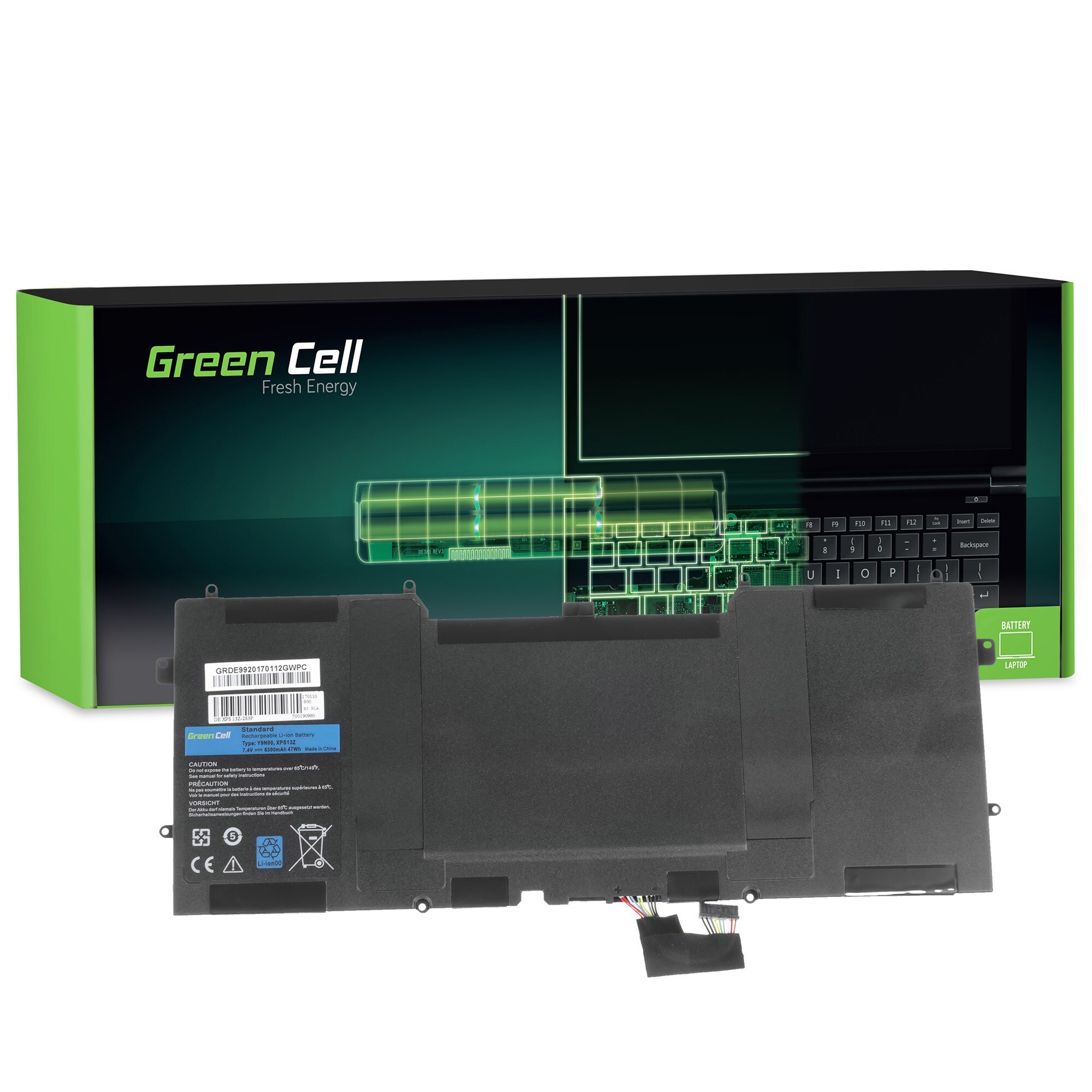 Green Cell laptop batteri til Dell XPS 13 9333 L321X L322X XPS 12 9Q23
