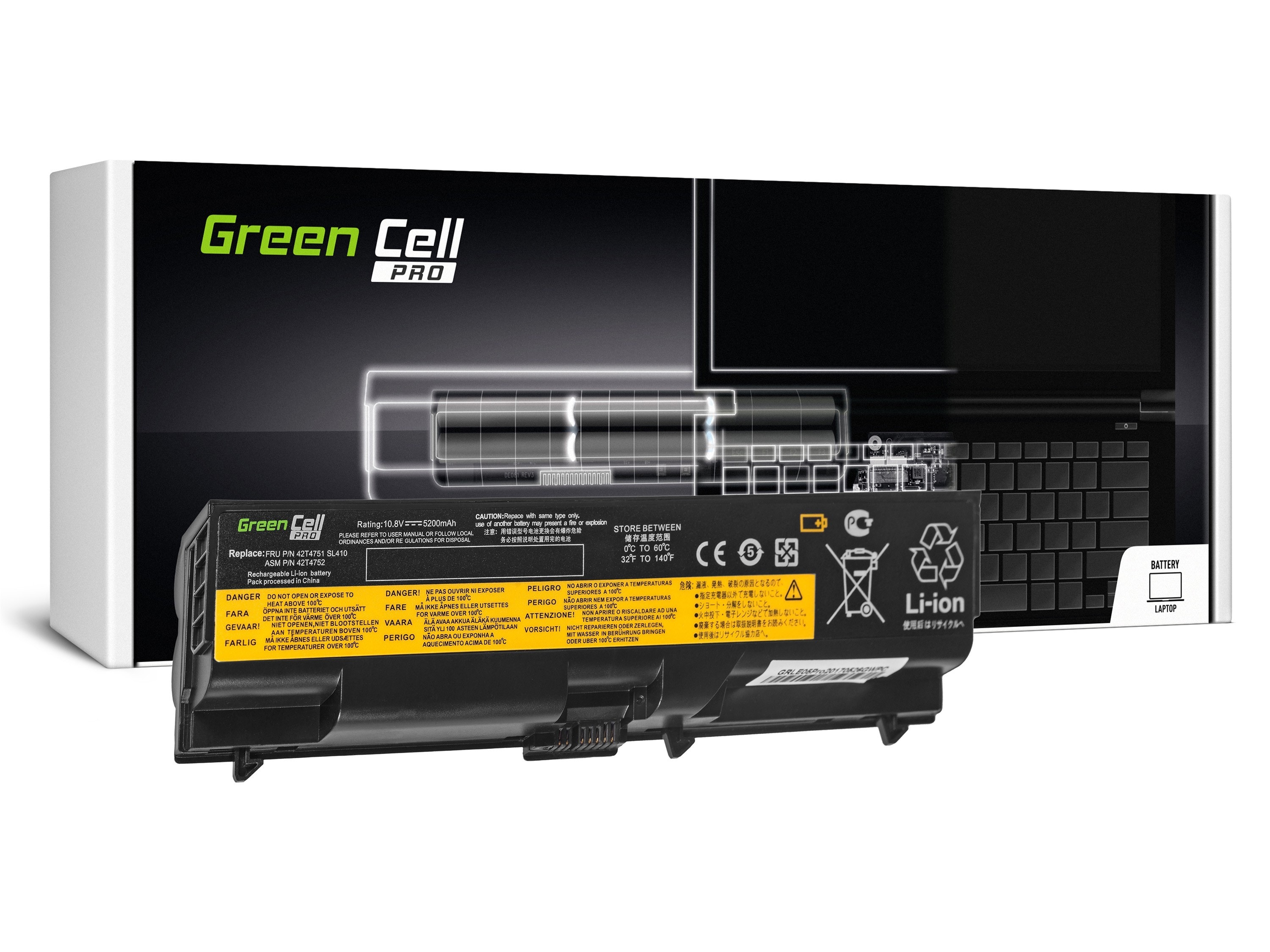 Green Cell PRO laptop batteri til IBM Lenovo ThinkPad T410 T420 T510