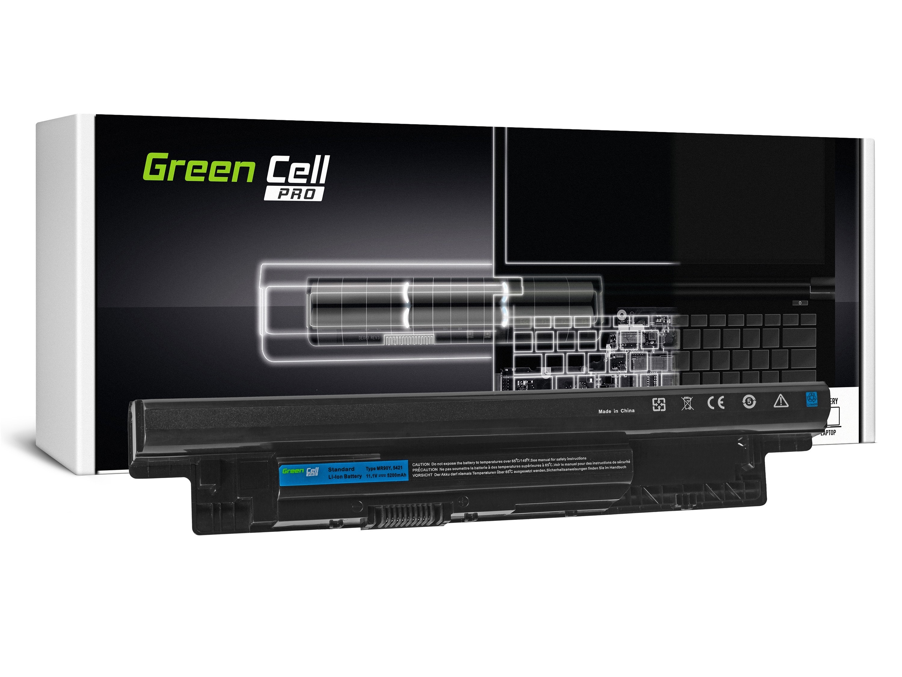 Green Cell PRO laptop batteri til Dell Inspiron 3521 5521 5537 5721