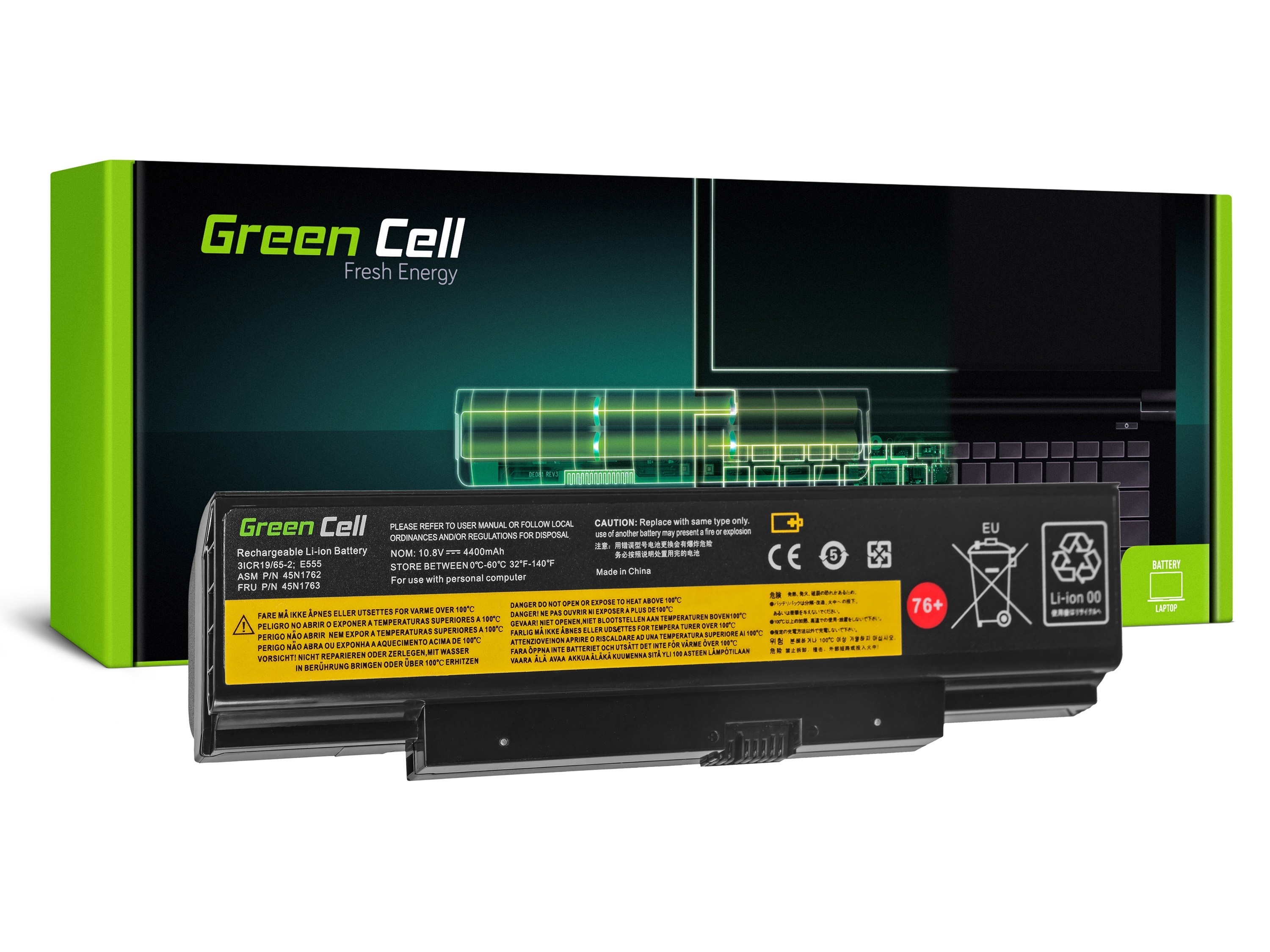 Green Cell laptop batteri til Lenovo ThinkPad Edge E550 E550c E555 E560
