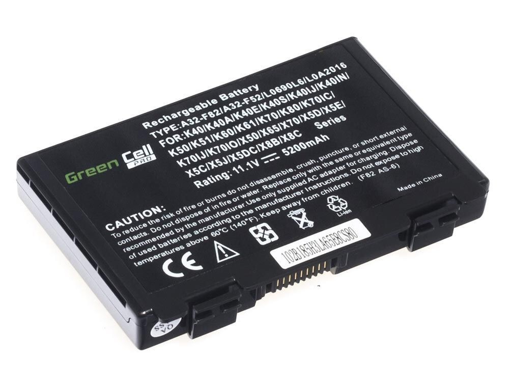 Green Cell PRO laptop batteri til Asus A32-F82 K40 K50 K60 K70