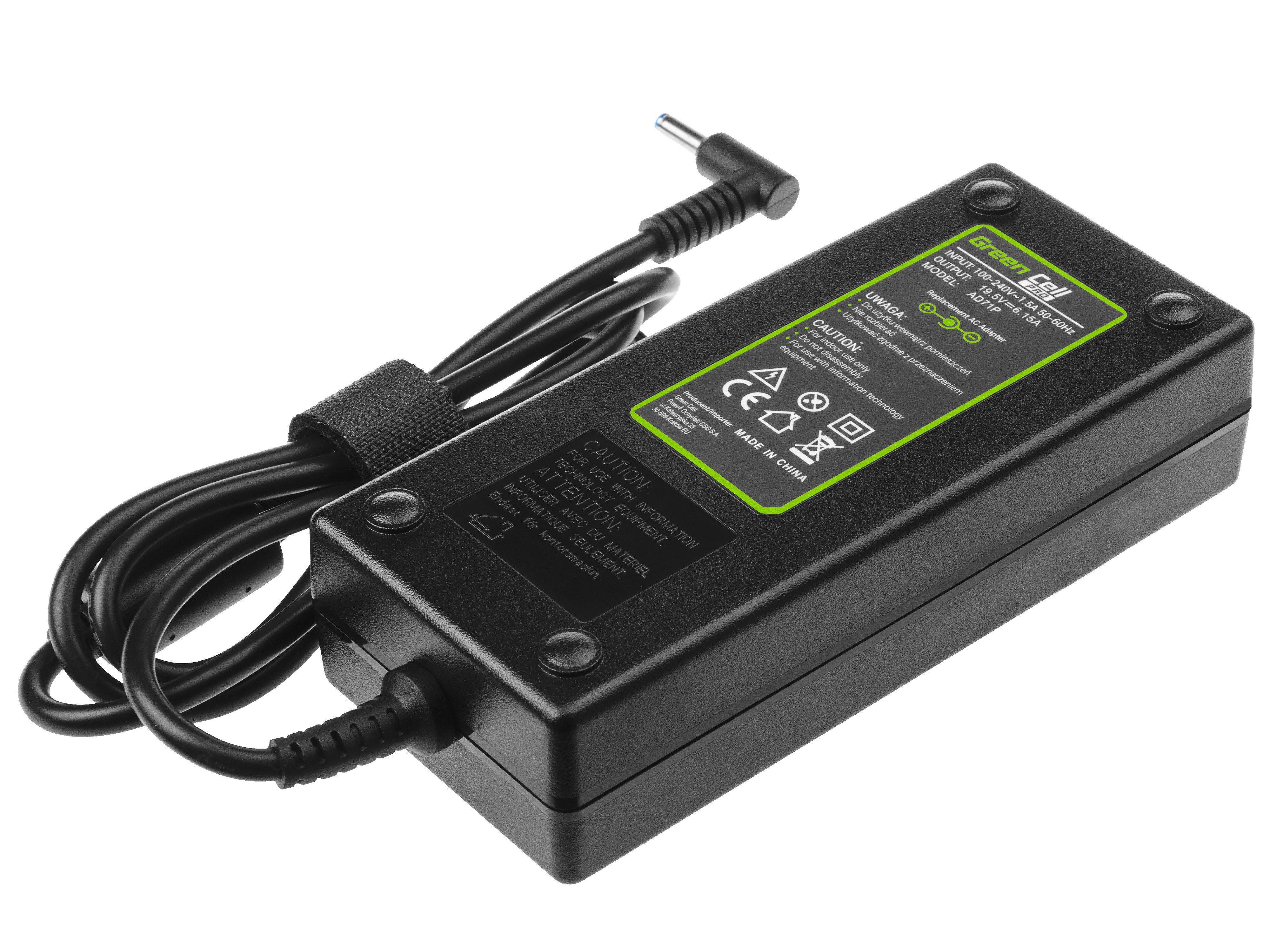 Green Cell PRO lader / AC Adapter til HP Omen 15-5000 -19.5V 6.15A 120W