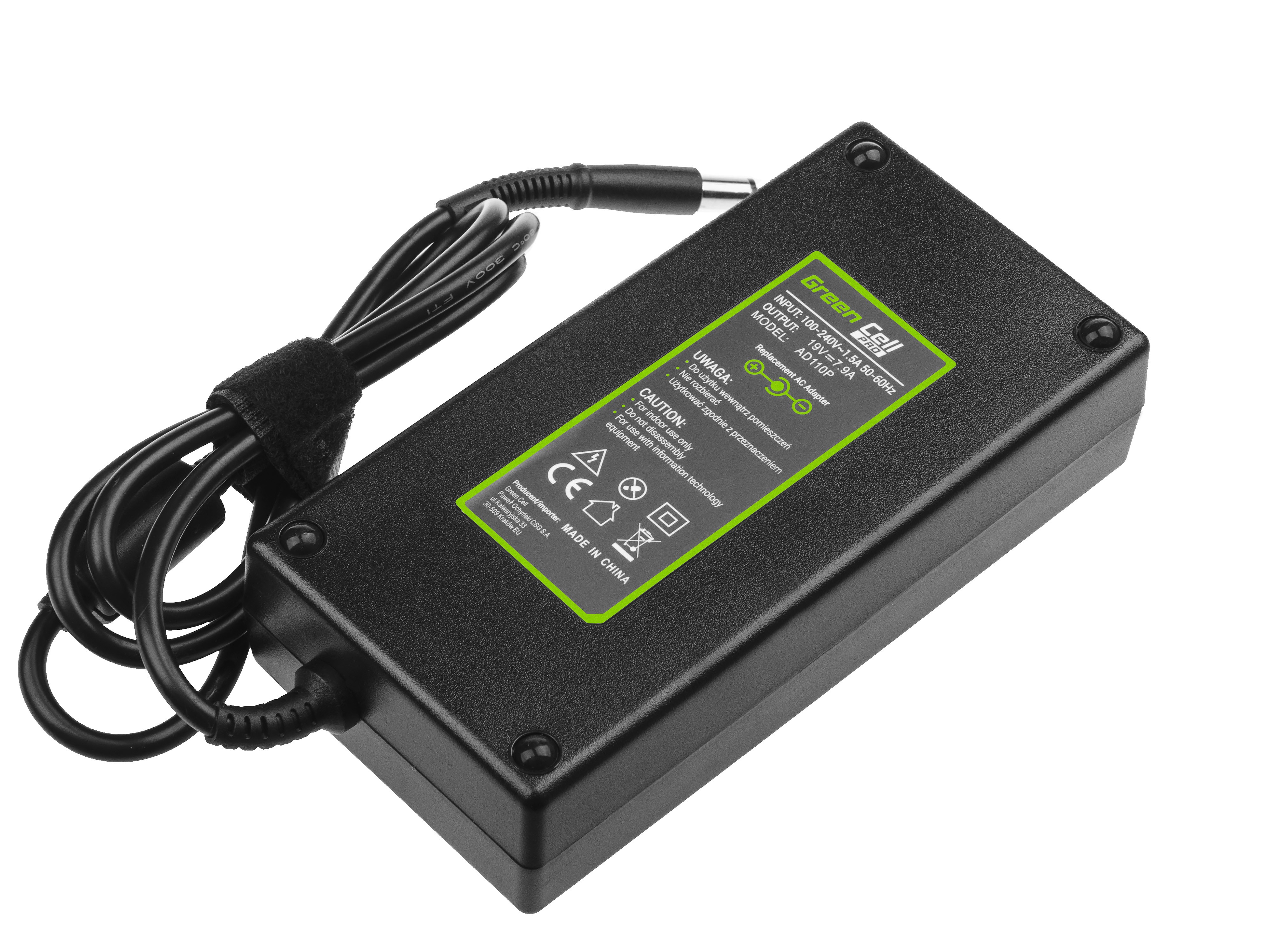 Green Cell PRO lader / AC Adapter til HP EliteBook 8530p 8530w 8-19V 7.9A 150