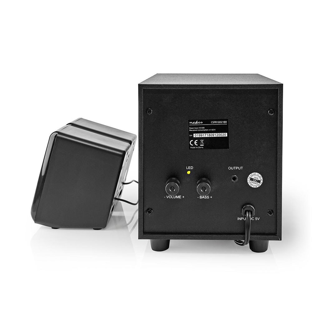 PC-høyttalere 2.1 / datahøyttalere med subwoofer / USB-høyttalere / høyttalersystem 33 W