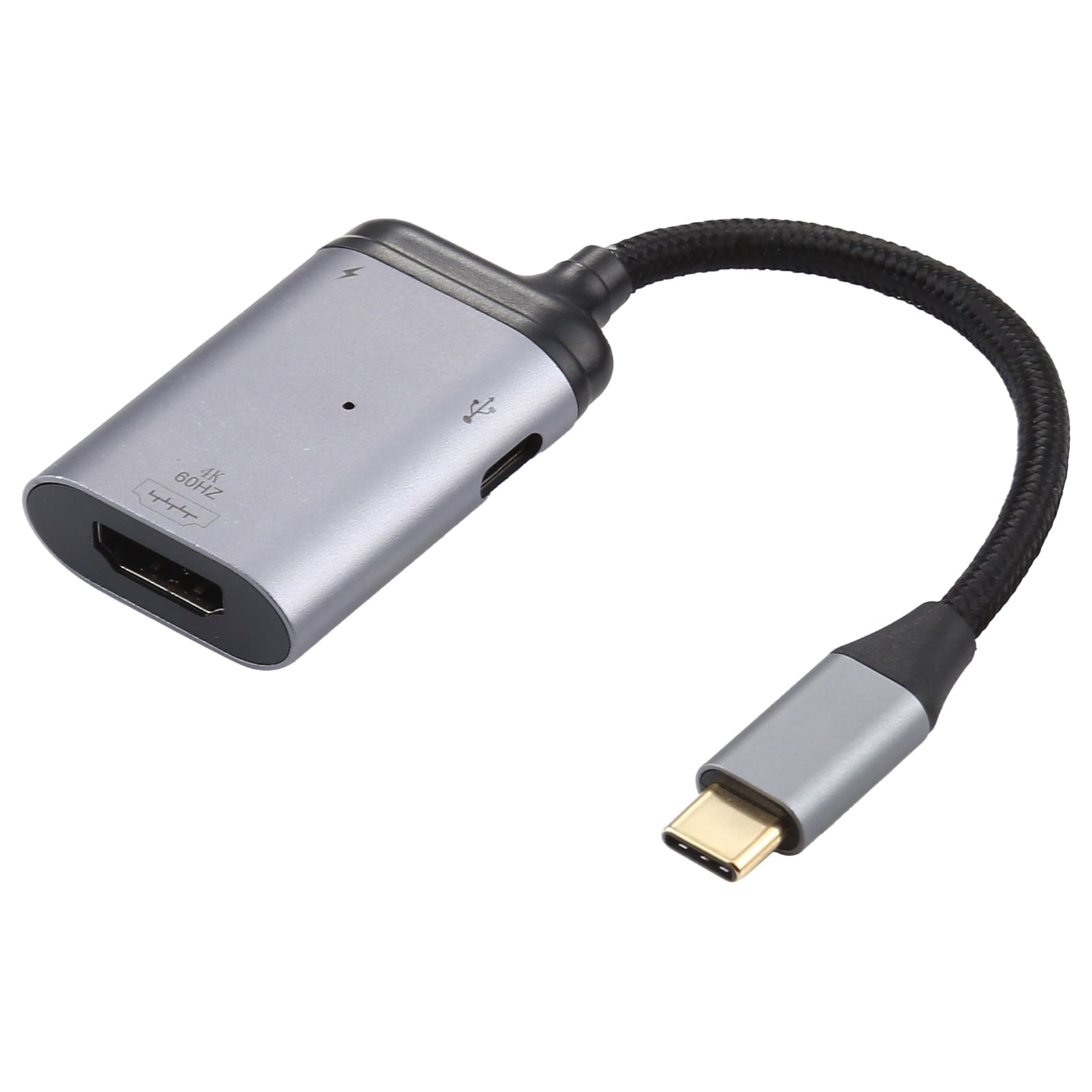 4K 60Hz USB-C til HDMI + PD Data Sync Adapterkabel
