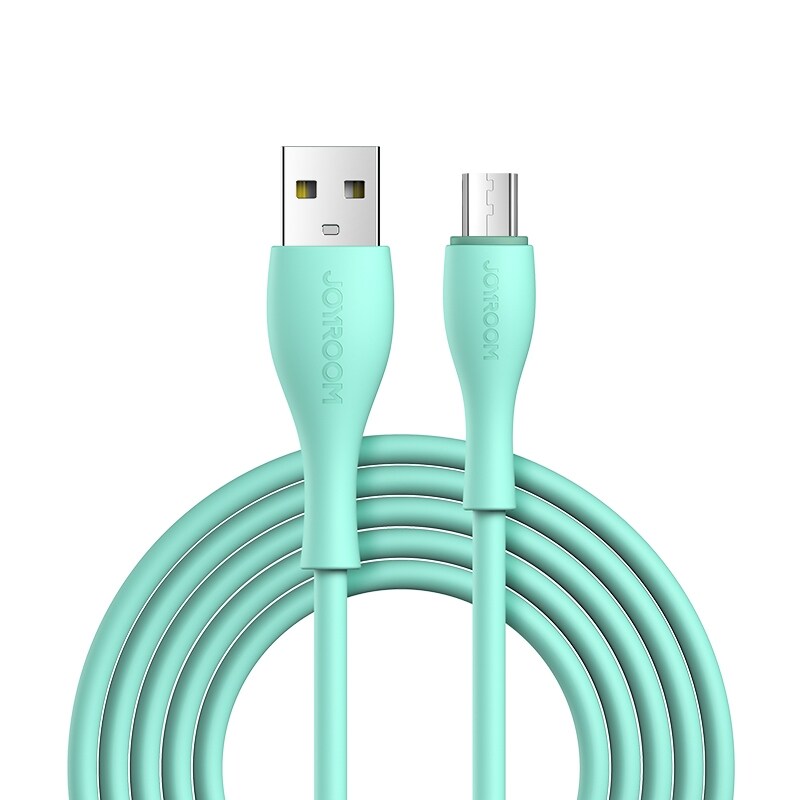 2.4A USB til Micro-USB - 2m, grønn