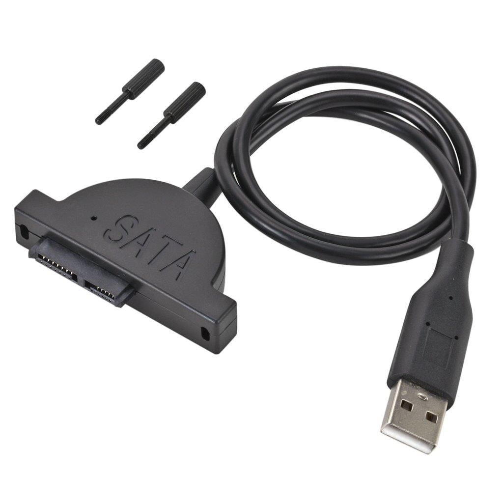 Slim SATA 13 Pin Hun til USB 2.0 Adapter  45cm