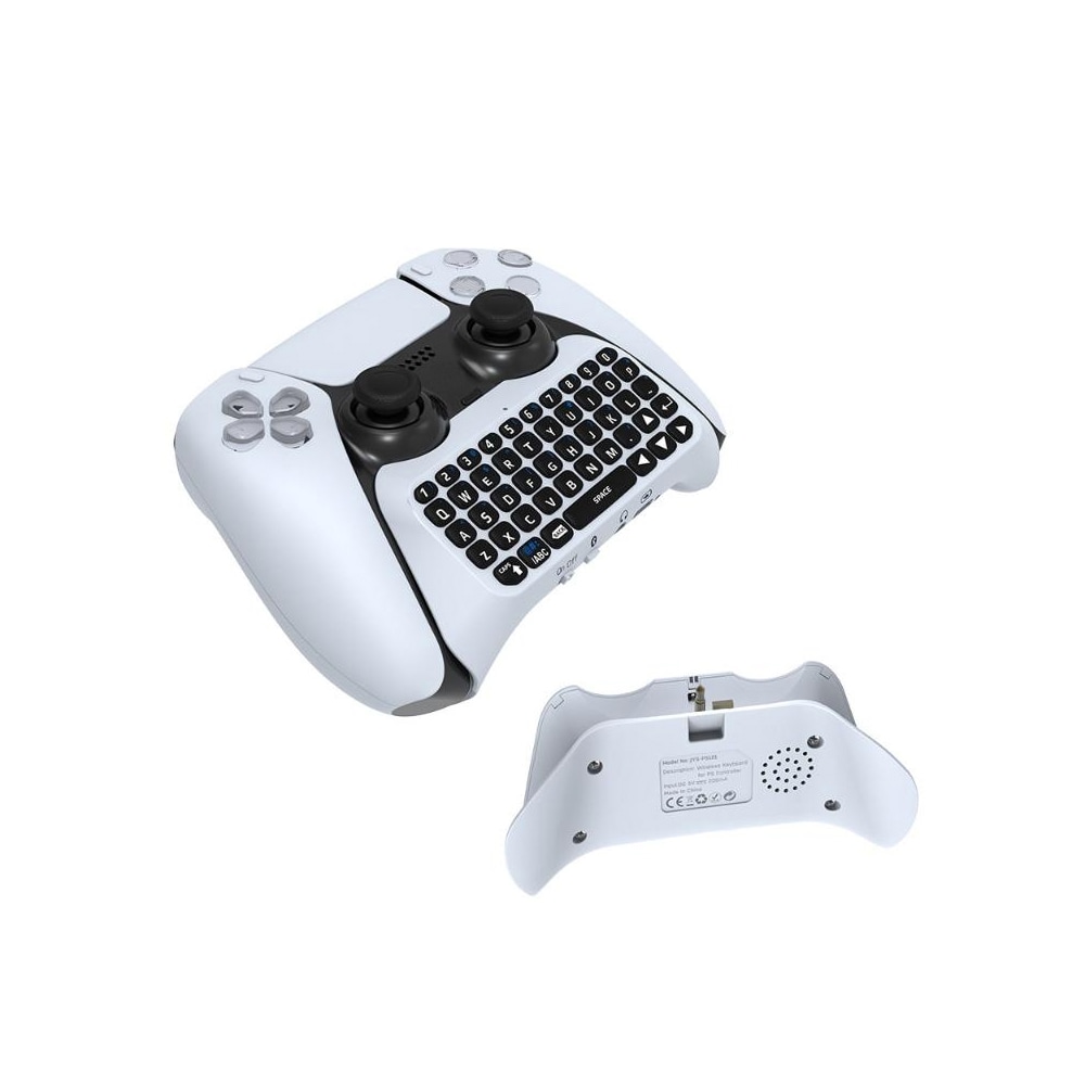 Tastatur for PS5-håndkontroll med Bluetooth og innebygd høyttaler