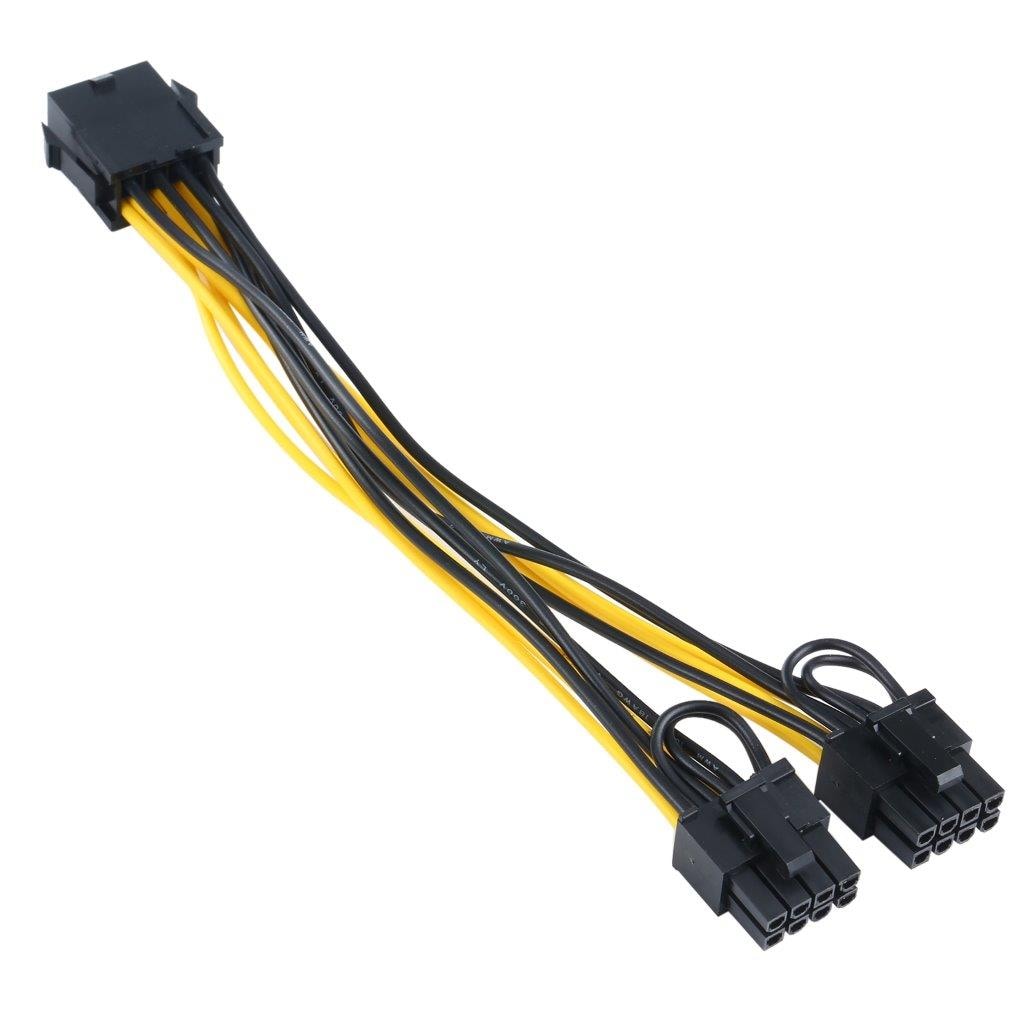 PCI-E 8 Pin til 2x PCI-E 8 Pin Strømkabel