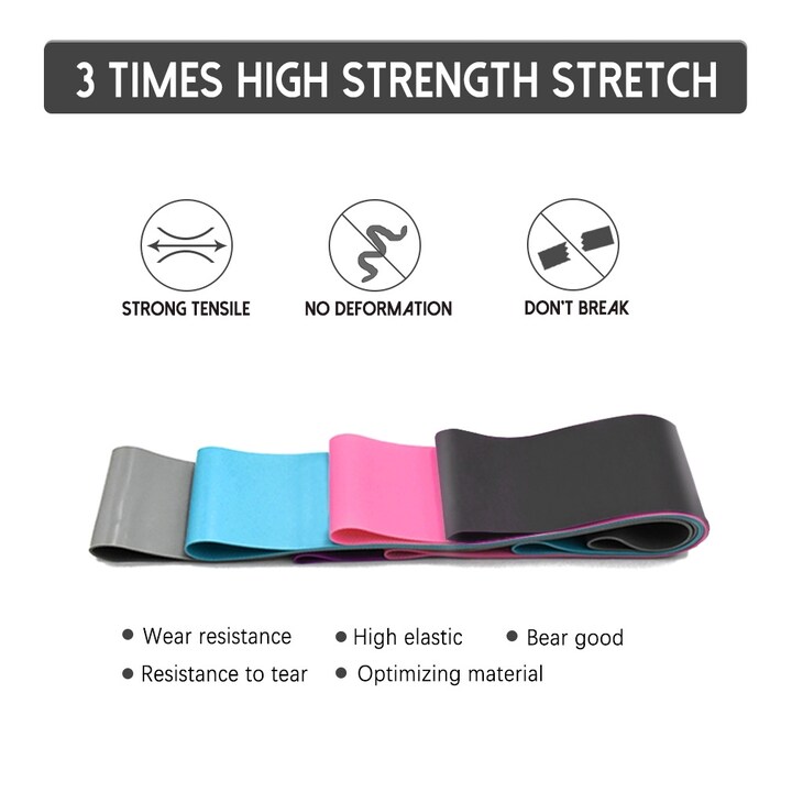4-i-1 Yogabånd/Stretchbånd