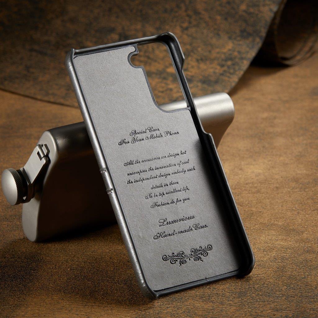 Stilig bakdeksel med skinnfølelse til Samsung Galaxy S21+