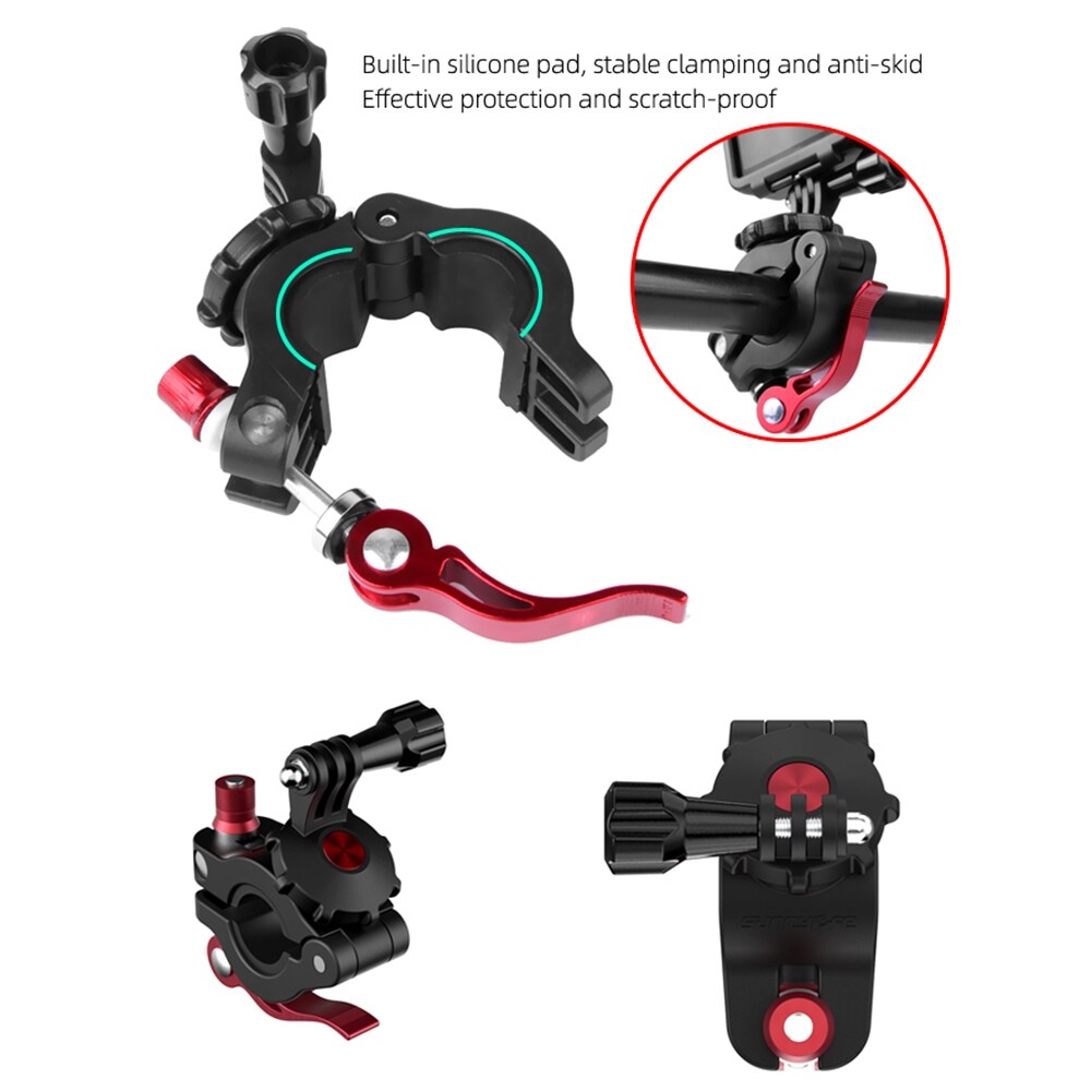 Sykkelholder for Actionkamera Insta360 GO / DJI Osmo Action / GoPro HERO9