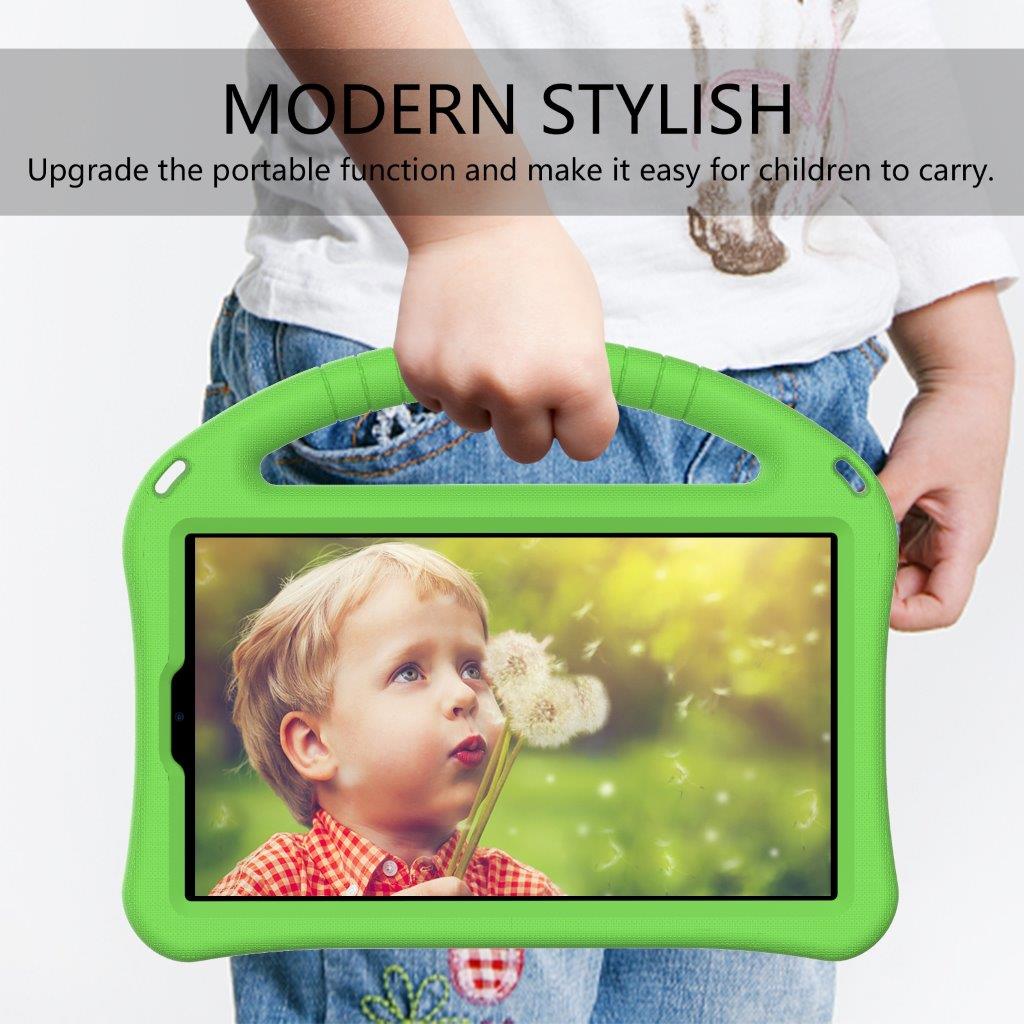Deksel med håndtak og stativ til Samsung Galaxy Tab A7 Lite 8.7(2021) - Grønn