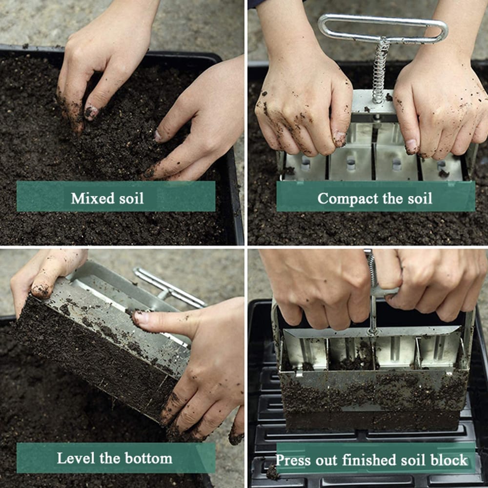 Soilblocker / Jordpresse for plantering