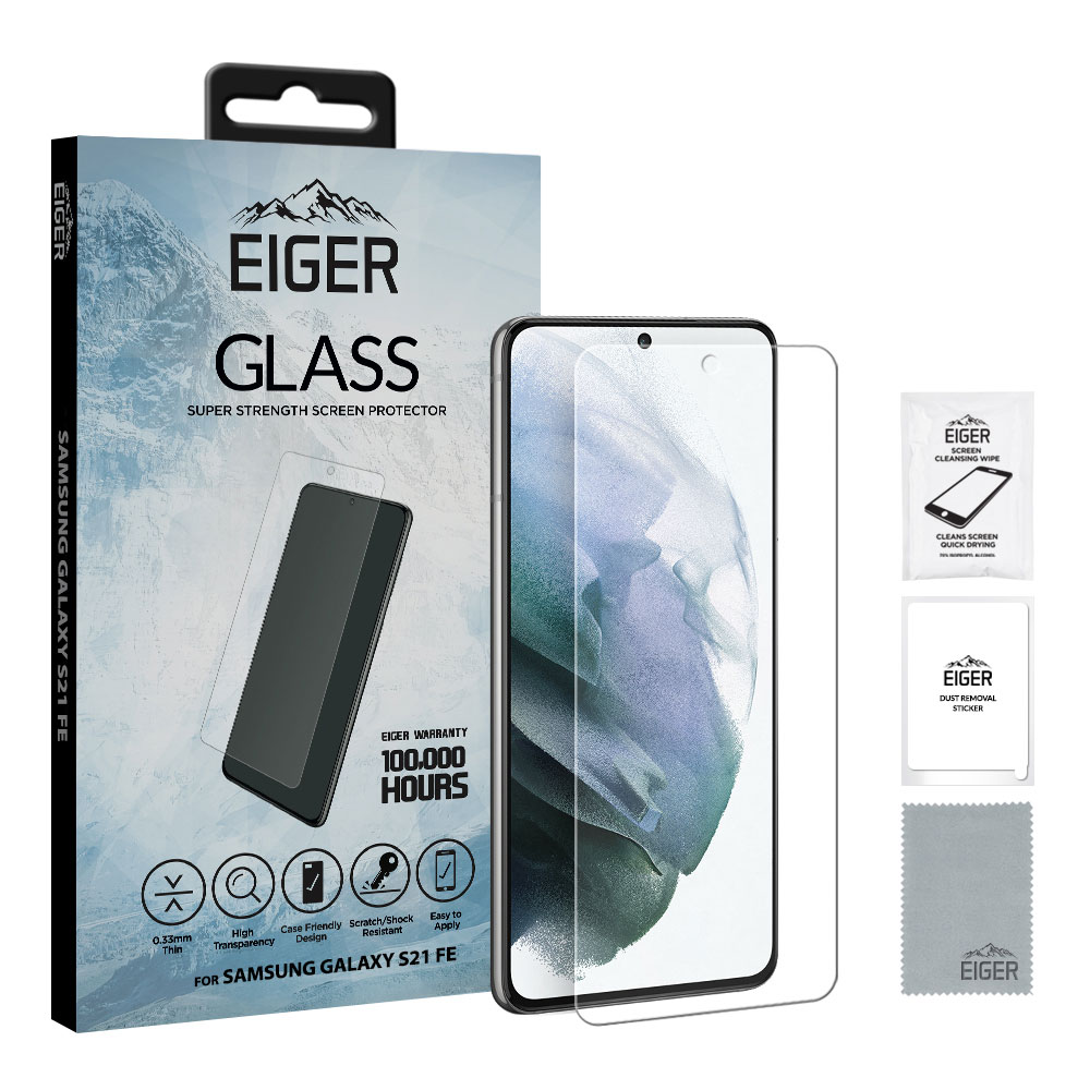 Eiger Glas Skjermbeskyttelse Samsung Galaxy S21 FE