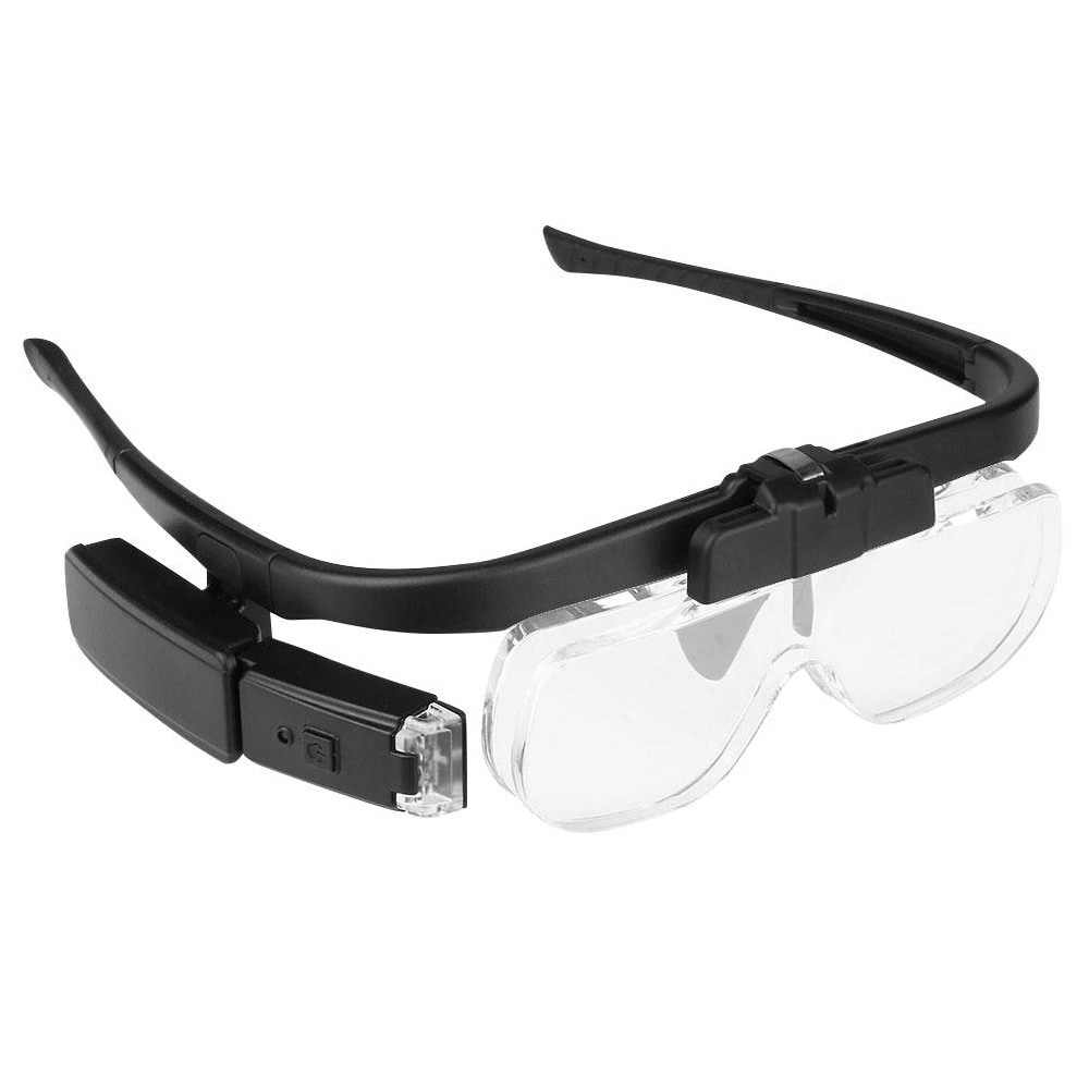 Forstørrelsesbriller med LED
