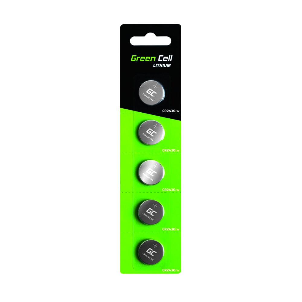 Green Cell CR2430 Knappcellebatterier 5-pk