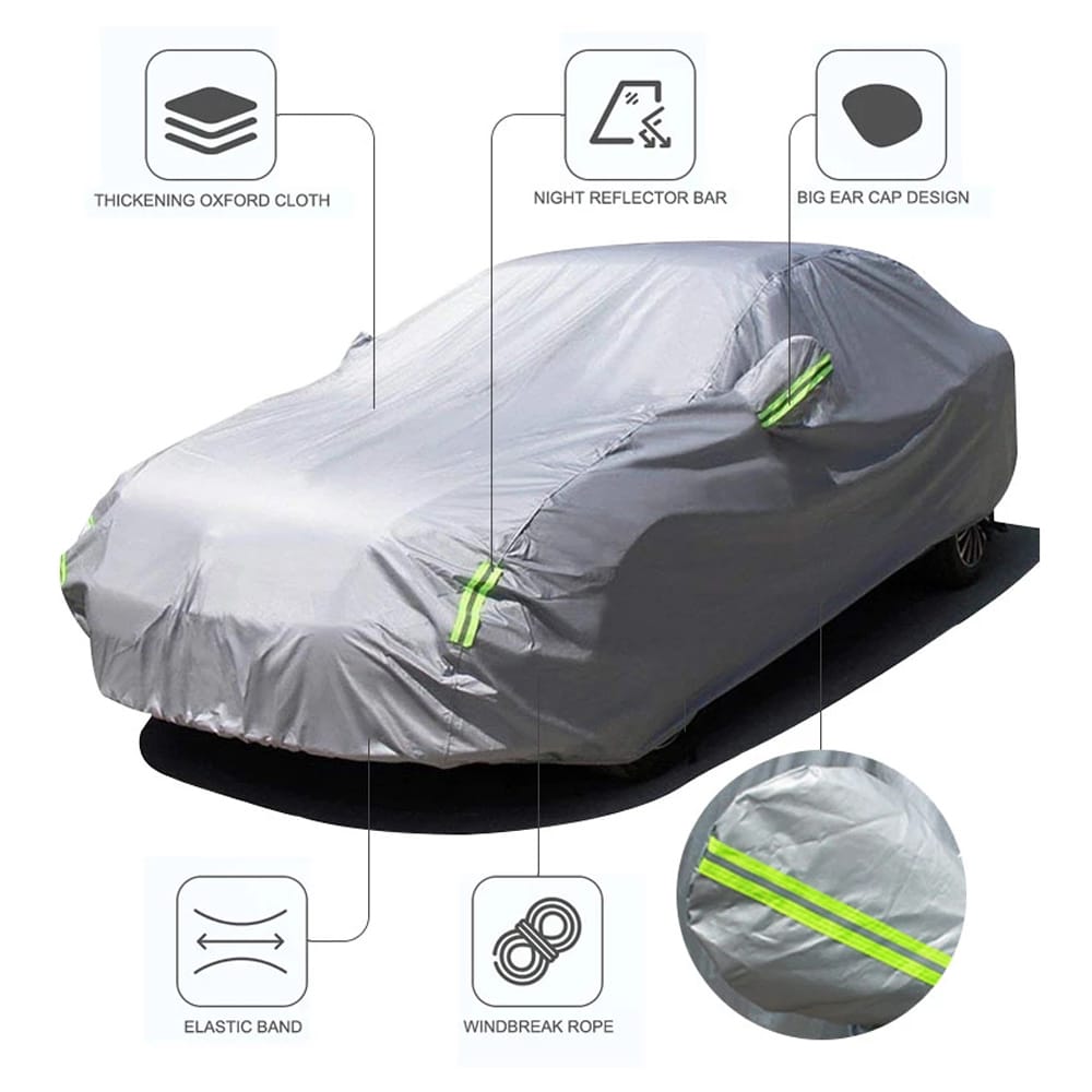 Biltrekk 490 x 175 x 150 cm – universelt beskyttelsestrekk for sedan og SUV