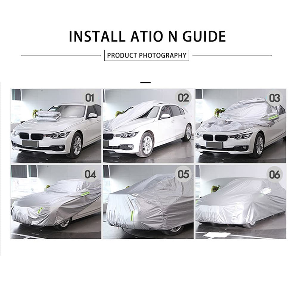 Biltrekk 490 x 175 x 150 cm – universelt beskyttelsestrekk for sedan og SUV
