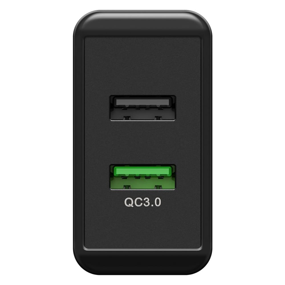 Goobay Dual USB-Lader QC3.0 28W - Svart