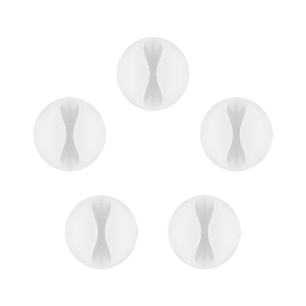 Goobay Kabelholder Hvit 5-pk