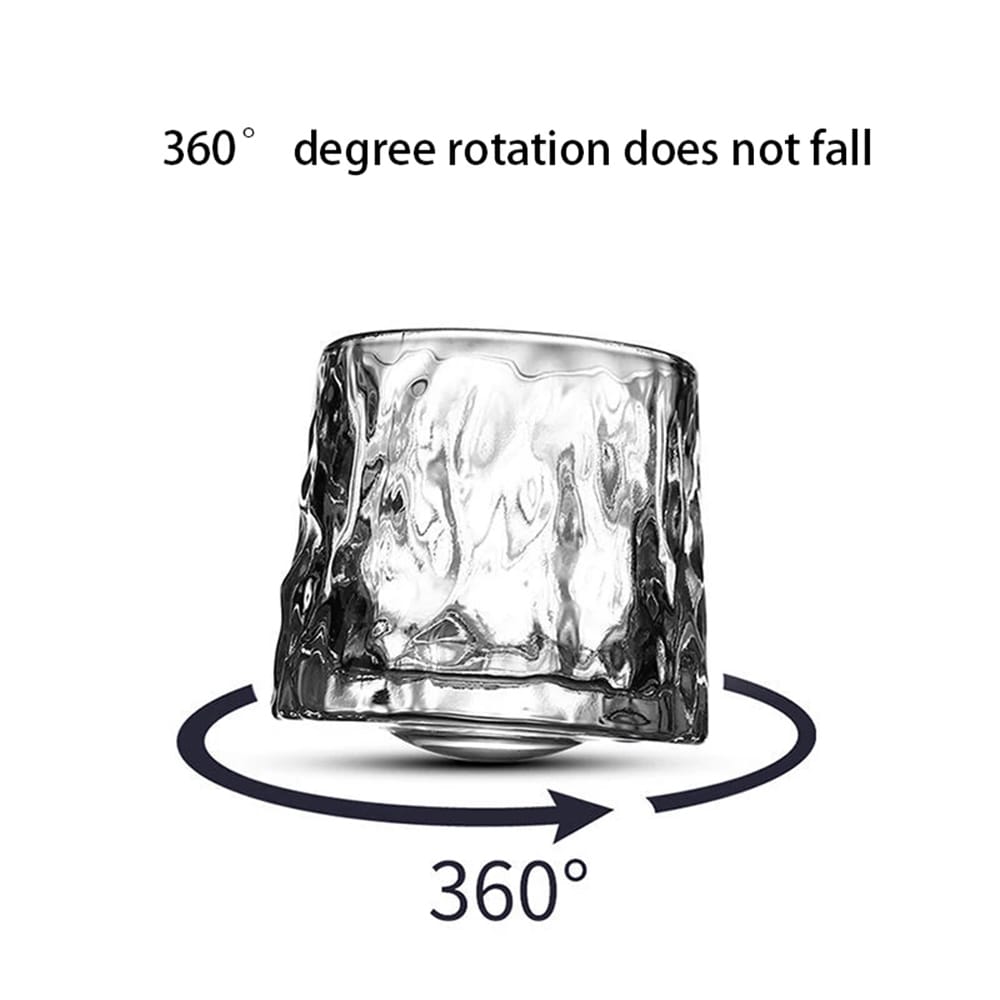Roterende whiskyglass / tumblerglass 360 grader