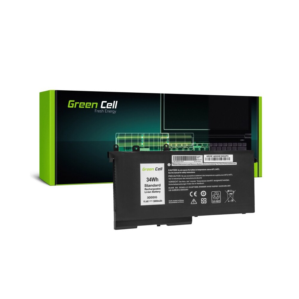 Green Cell batteri 3DDDG 93FTF til Dell Latitude