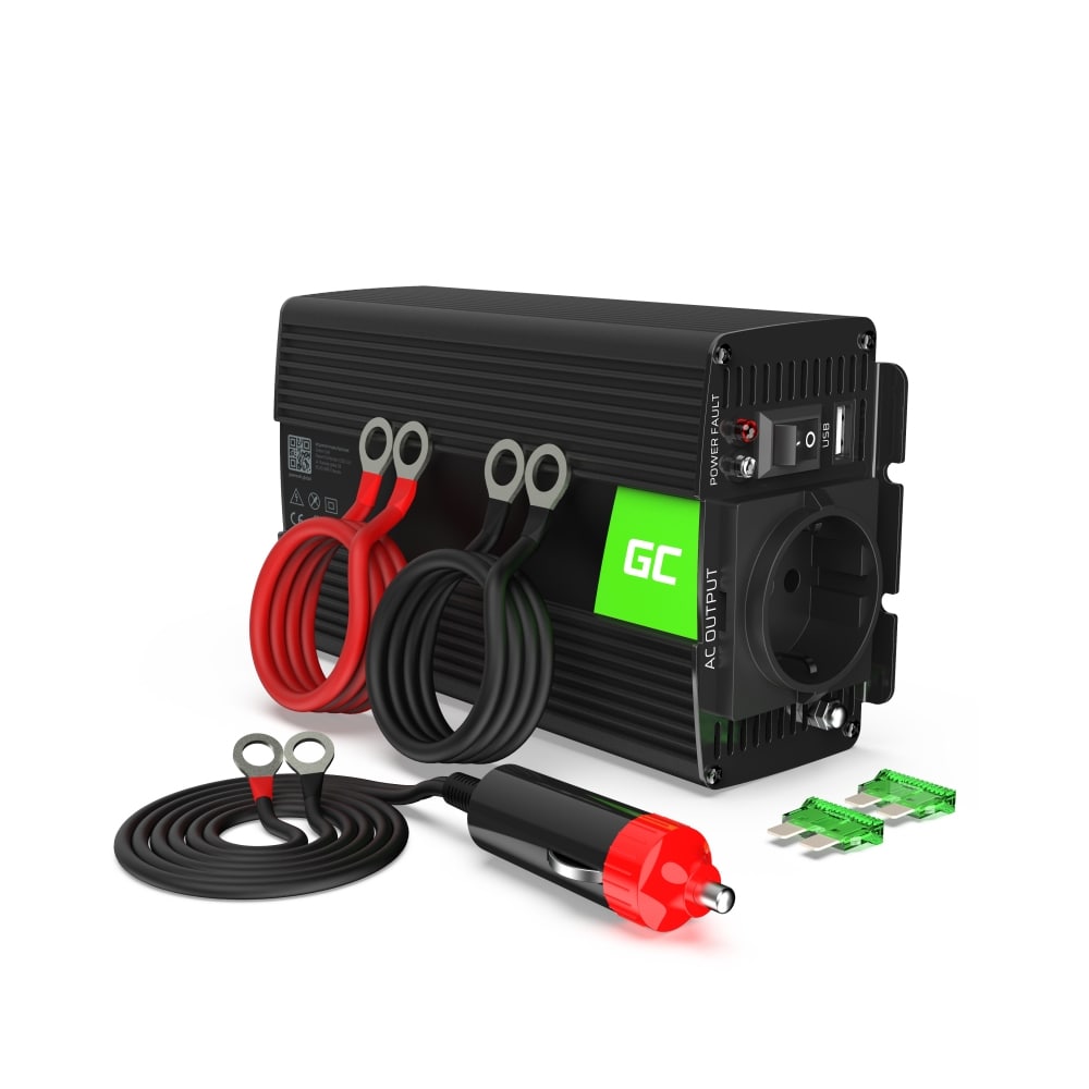 Green Cell Voltage Car Inverter 12V til 230V - 300W