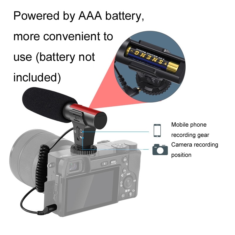 3i1-kamerapakke med mikrofon, lys og tripod