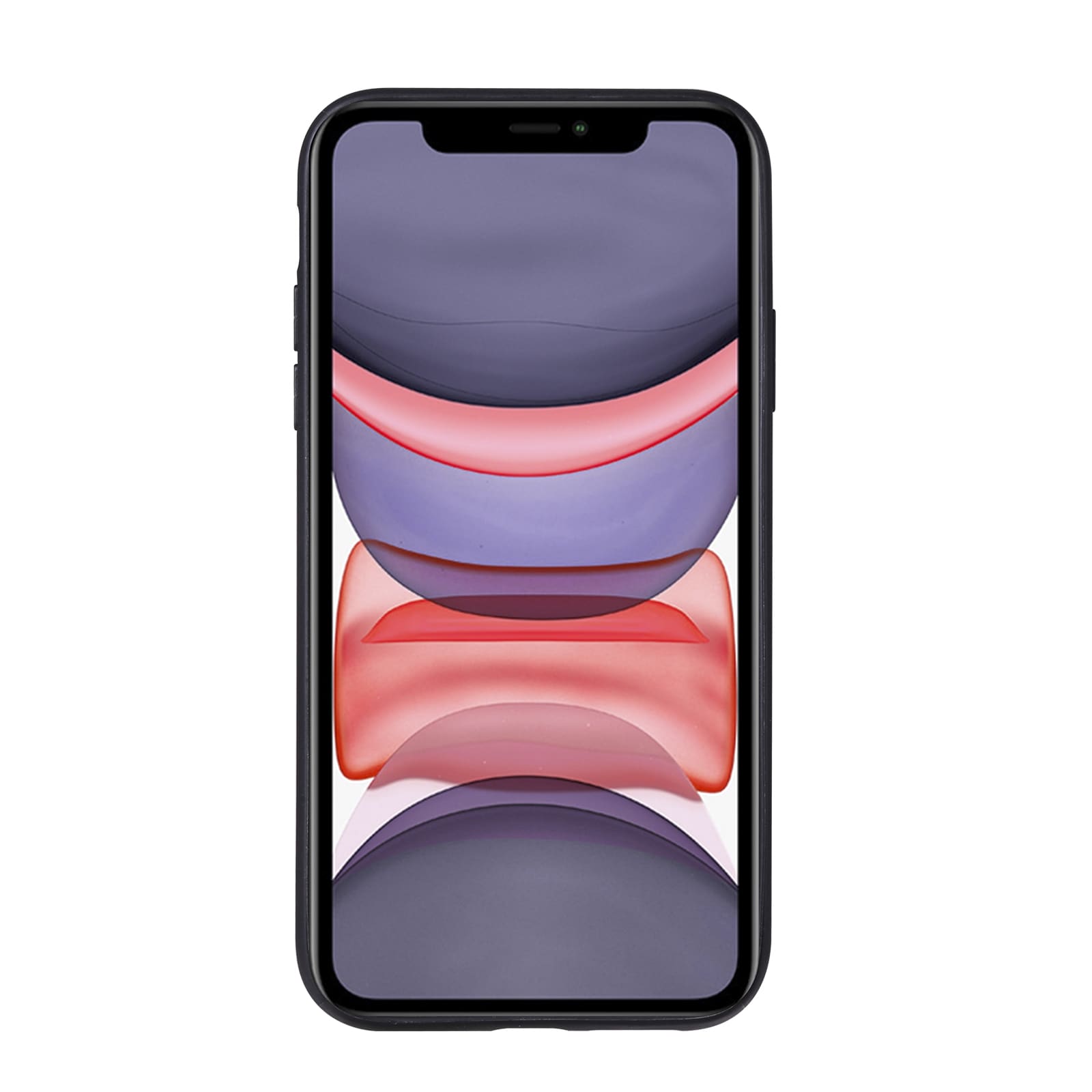 Retromønstret mobildeksel med slagsikkert materiale og kortlomme til iPhone 11 Pro Max - Brun