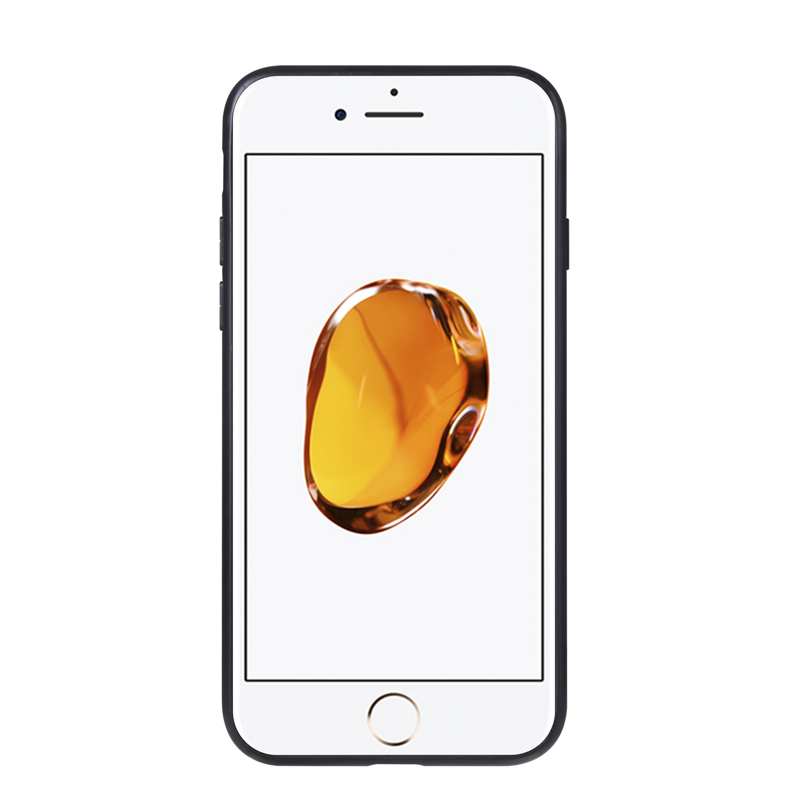 Retromønstret mobildeksel med slagsikkert materiale og kortlomme til iPhone 7/8/SE 2020 - Brun