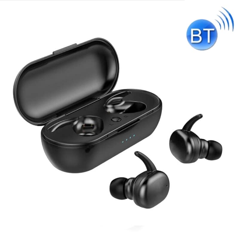 Trådløst Bluetooth-headset In-Ear med ladedeksel