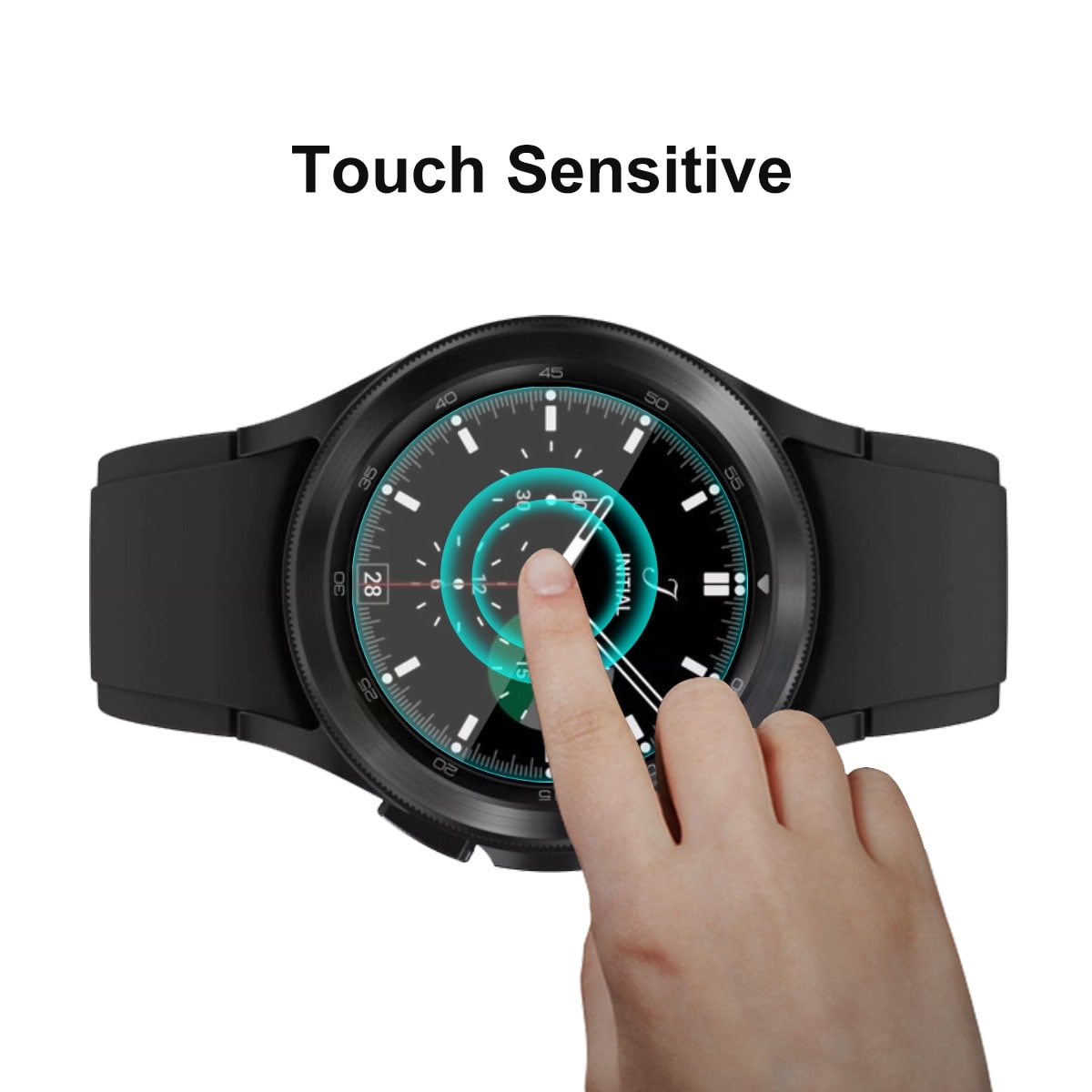 Skjermbeskyttelse Glass 9H 2,15D Samsung Galaxy Watch 4 Classic 42mm 2-pakning