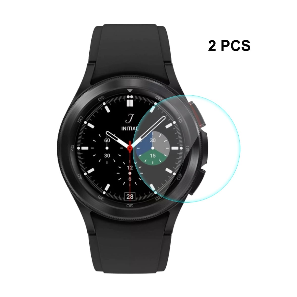 Skjermbeskyttelse Glass 9H 2,15D Samsung Galaxy Watch 4 Classic 42mm 2-pakning