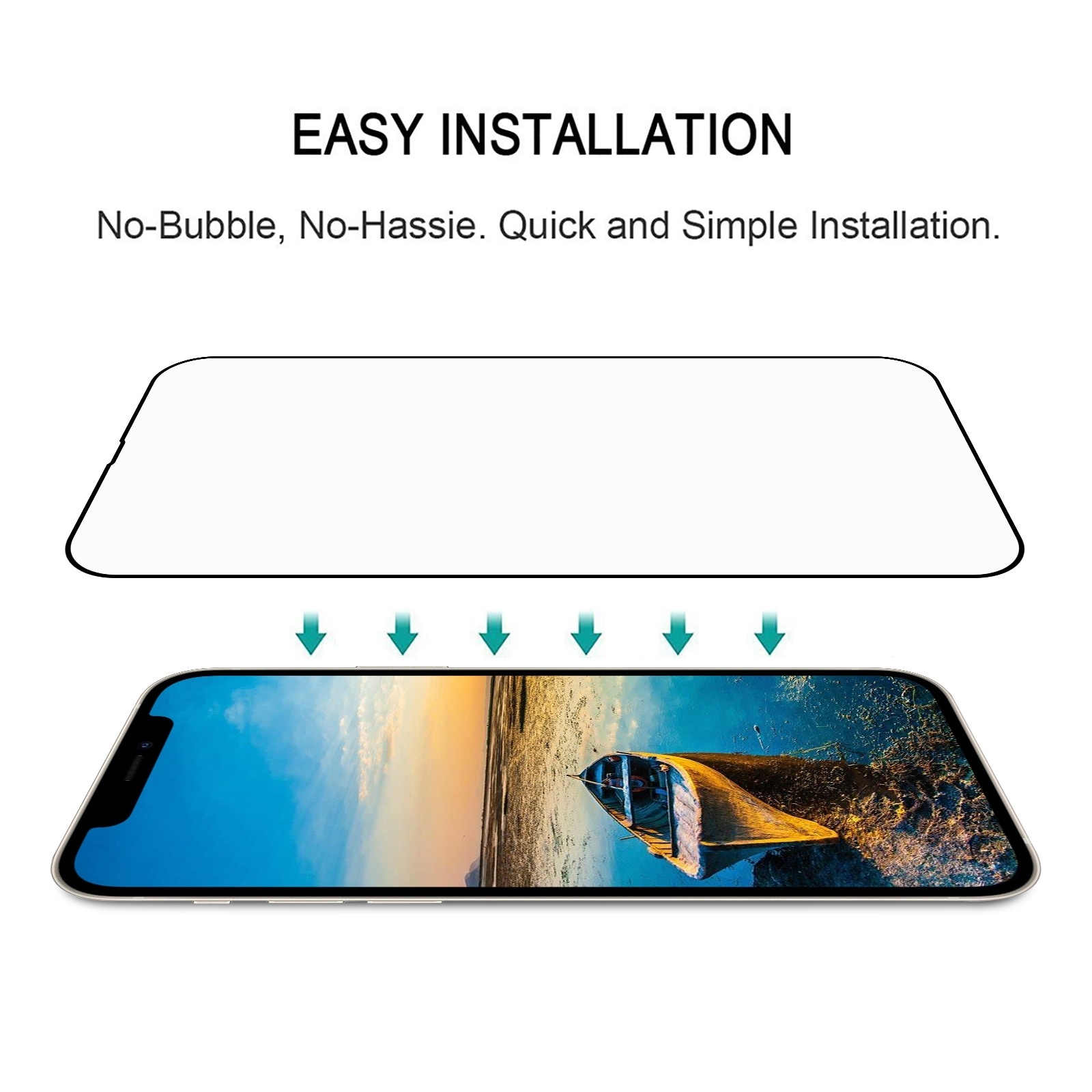 Fullskjermbeskyttelse i herdet glass til iPhone 13 / 13 Pro