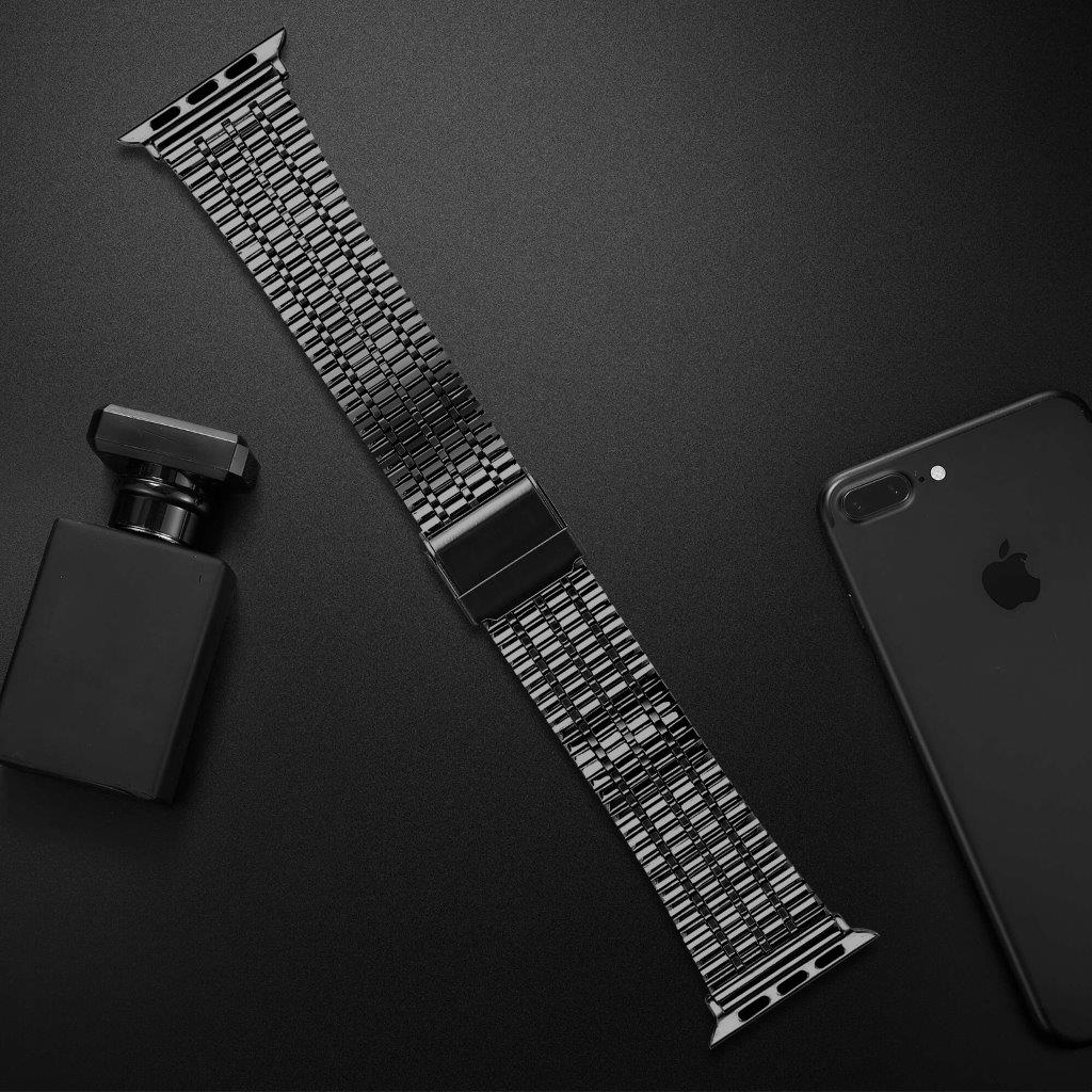 Armbånd med dobbellås til Apple Watch 38 mm - Sort