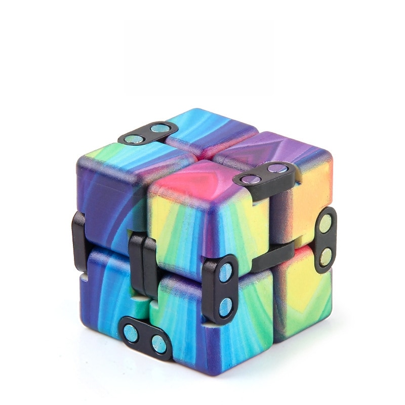 Magic Fidget Cube - Fargede Striper