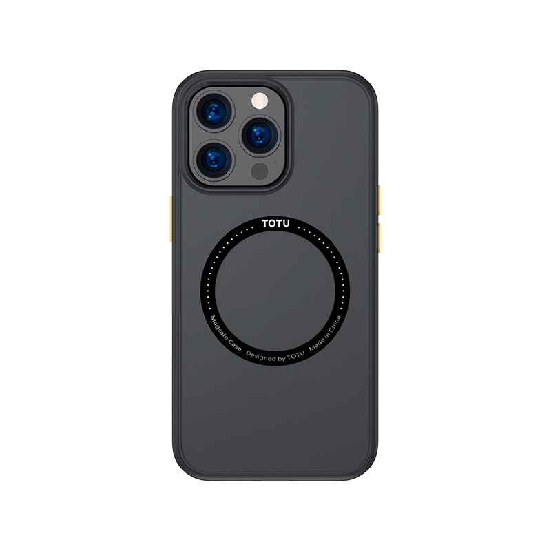 TOTUDESIGN slagsikkert MagSafe-deksel til iPhone 13 Pro Max- Sort