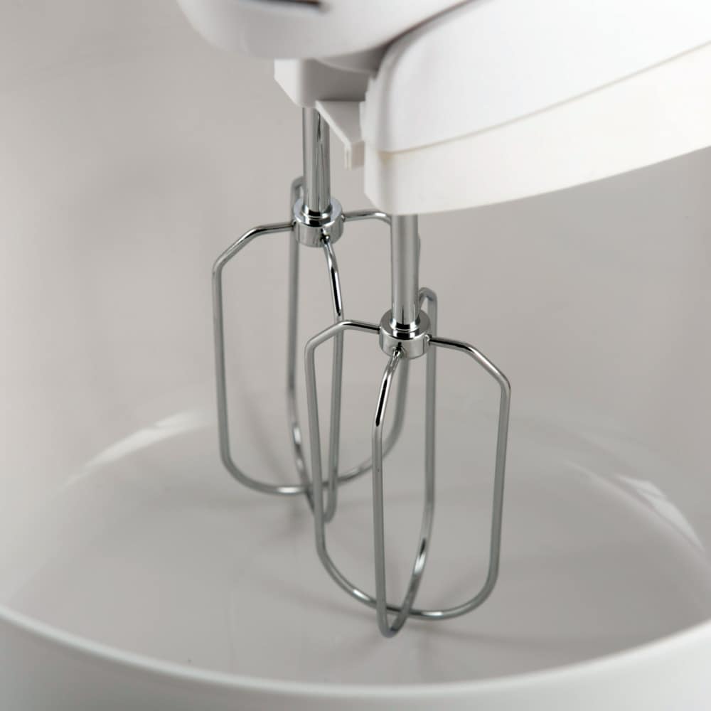 Elektrisk visp med roterende bolle for enkel håndfri baking
