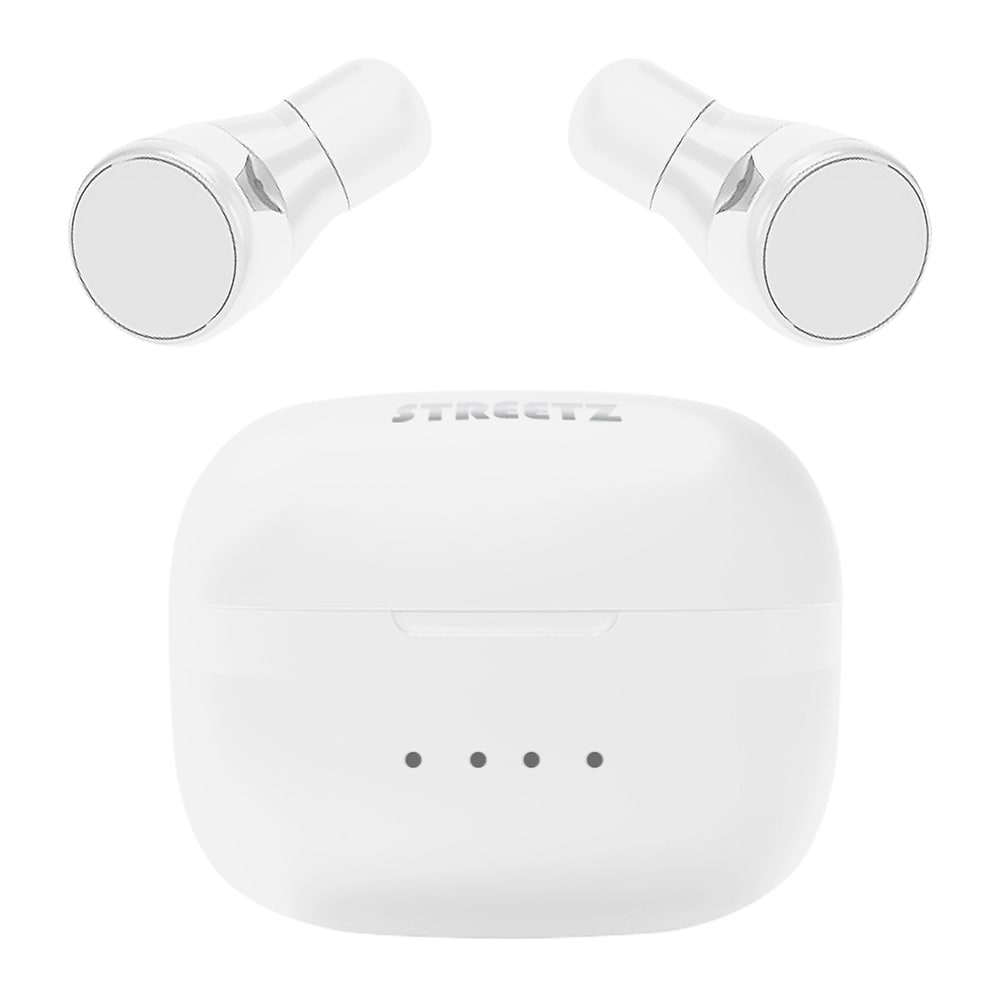 STREETZ Bluetooth Headset med ladedeksel- Hvit