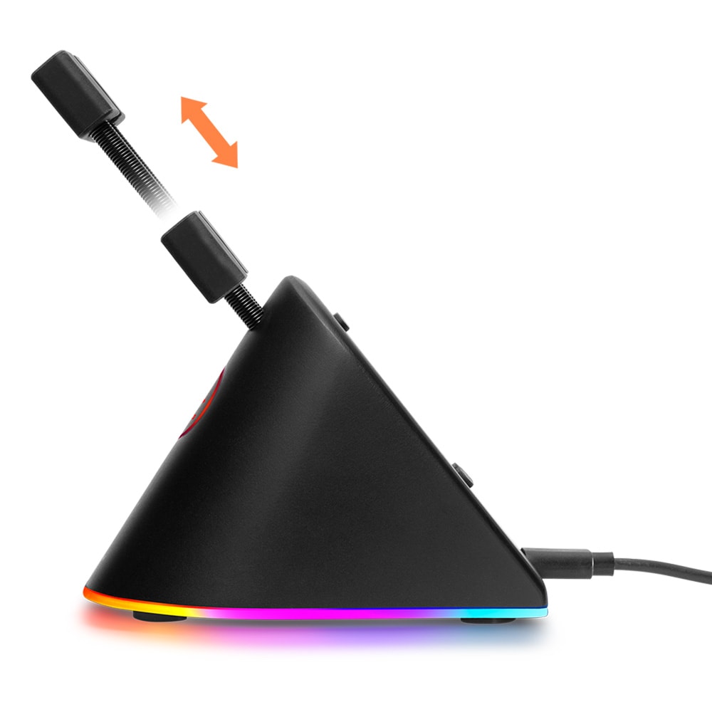 Deltaco Gaming RGB Mouse Bungee - Svart