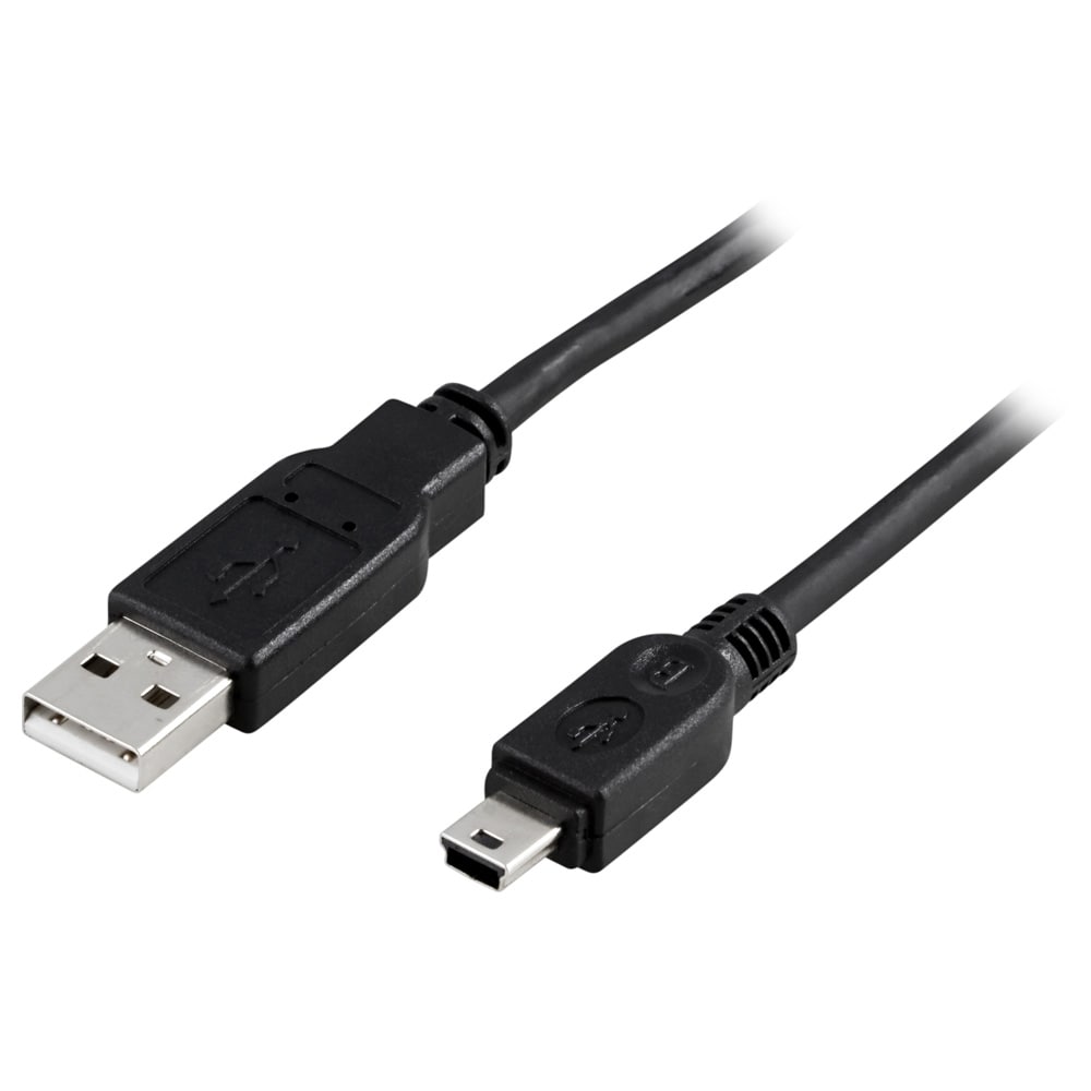 Deltaco USB 2.0 Type A  - Type Mini B 2m