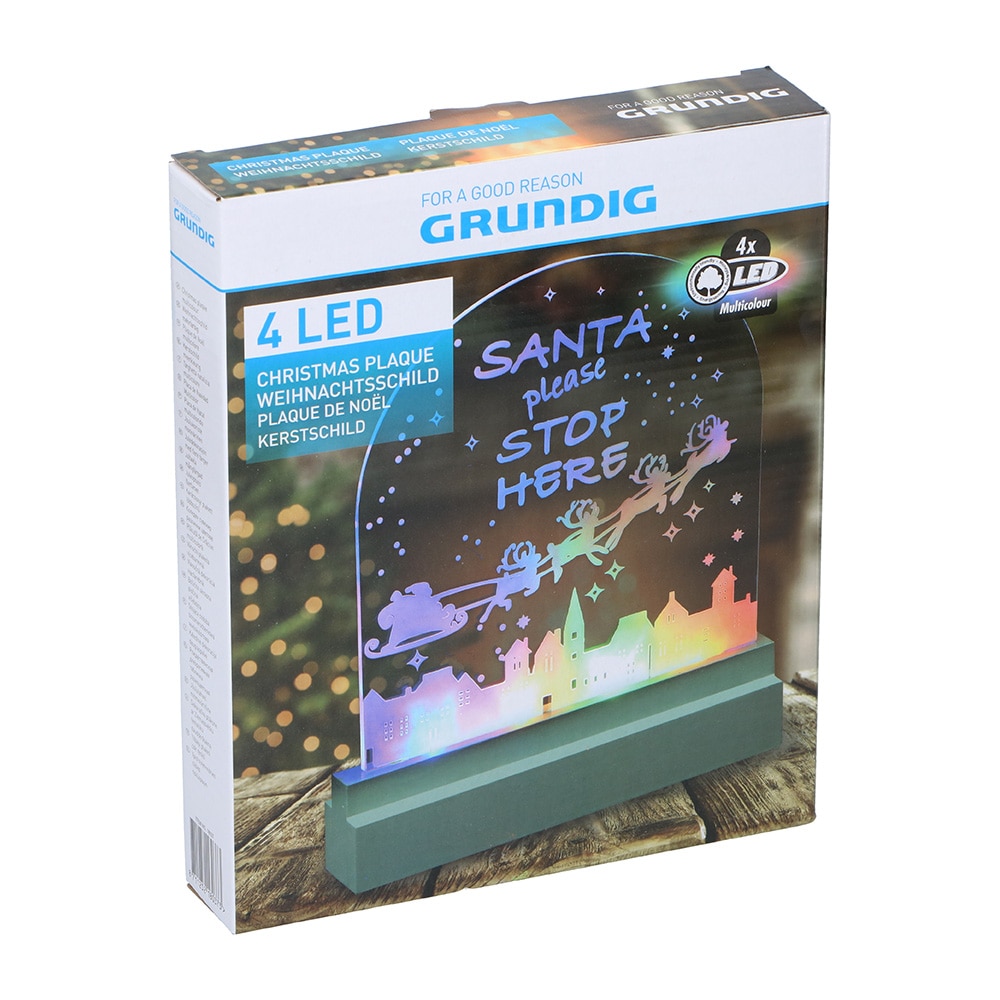 Grundig Xmas LED Juleplakett