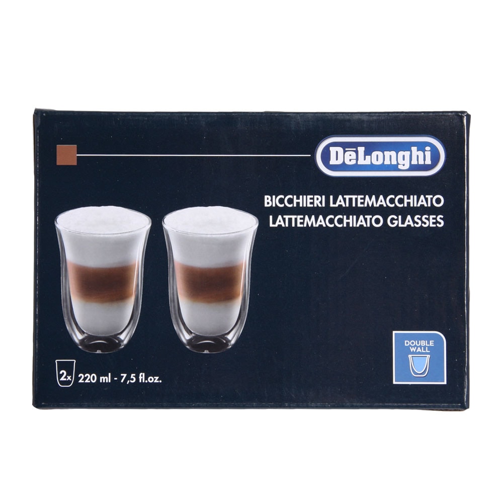 Delonghi LatteMacchiato Glass 220ml 2-pakning