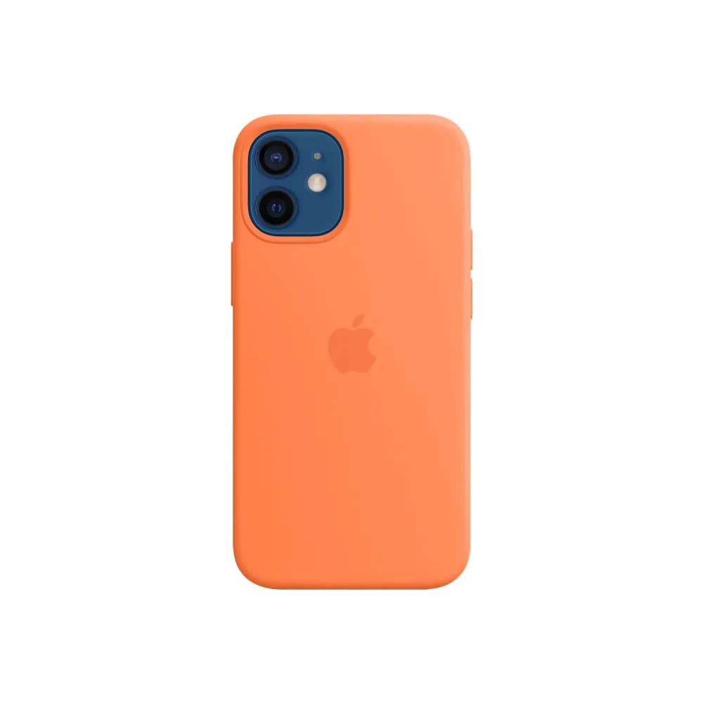 Silikondeksel med MagSafe til iPhone 12 Mini Oransje