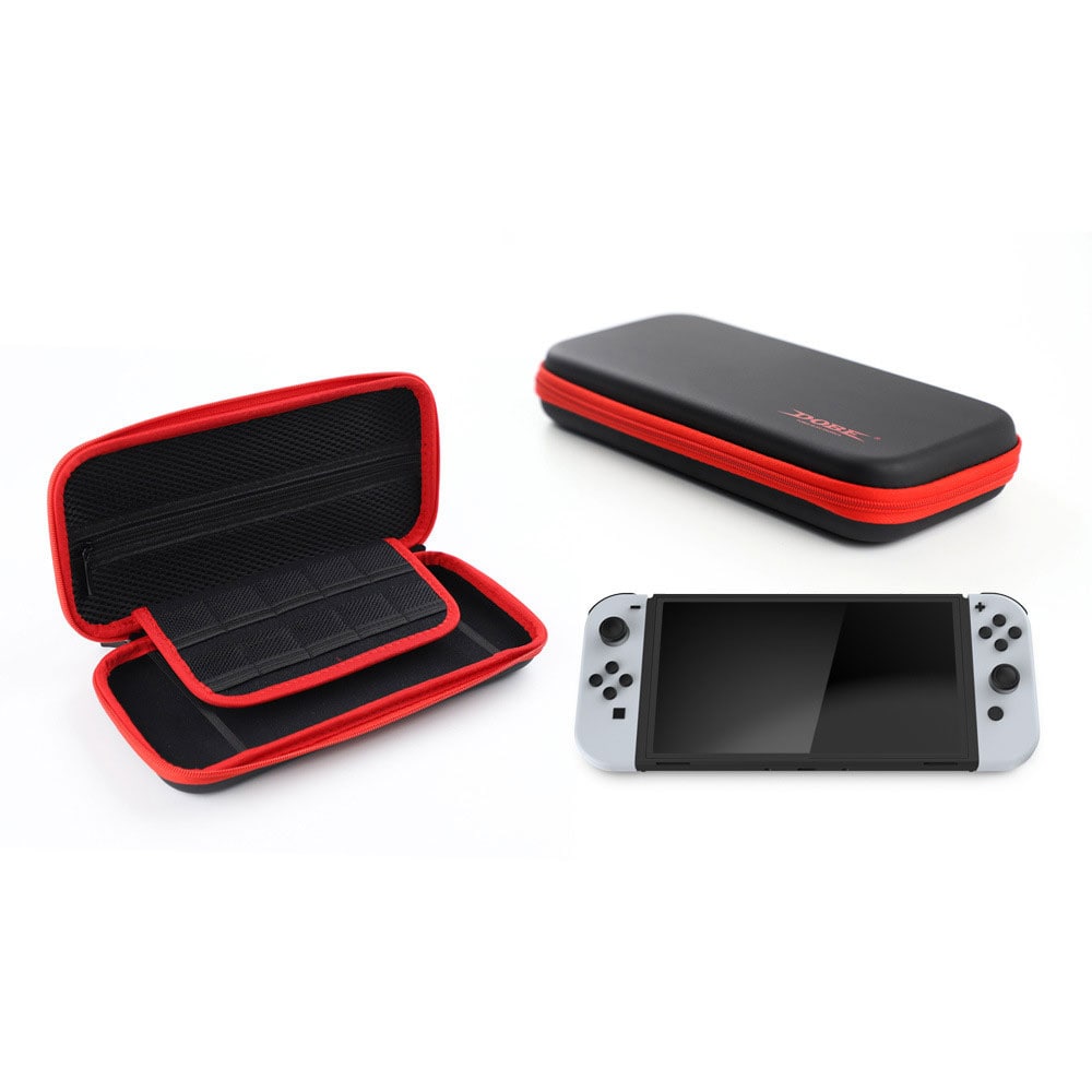 Deksel til Nintendo Switch OLED- Svart/Rød