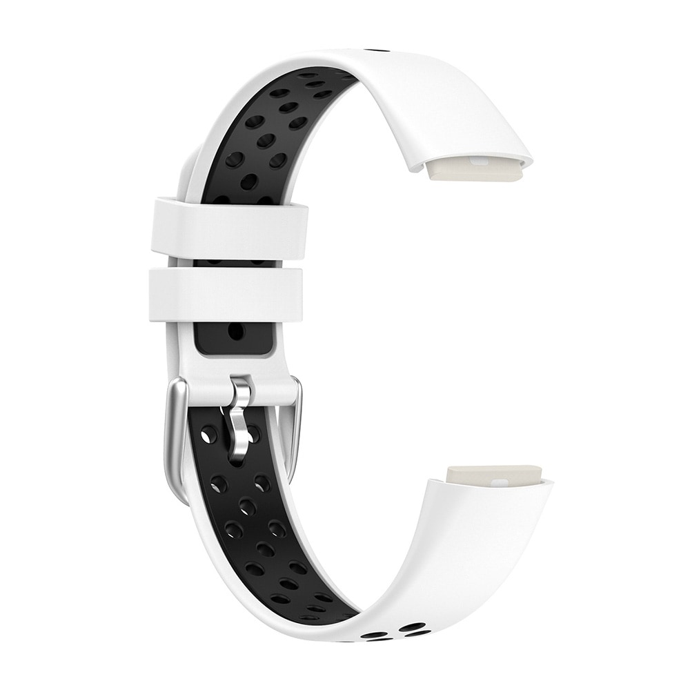 Silikonarmbånd Fitbit Luxe Hvit/Sort